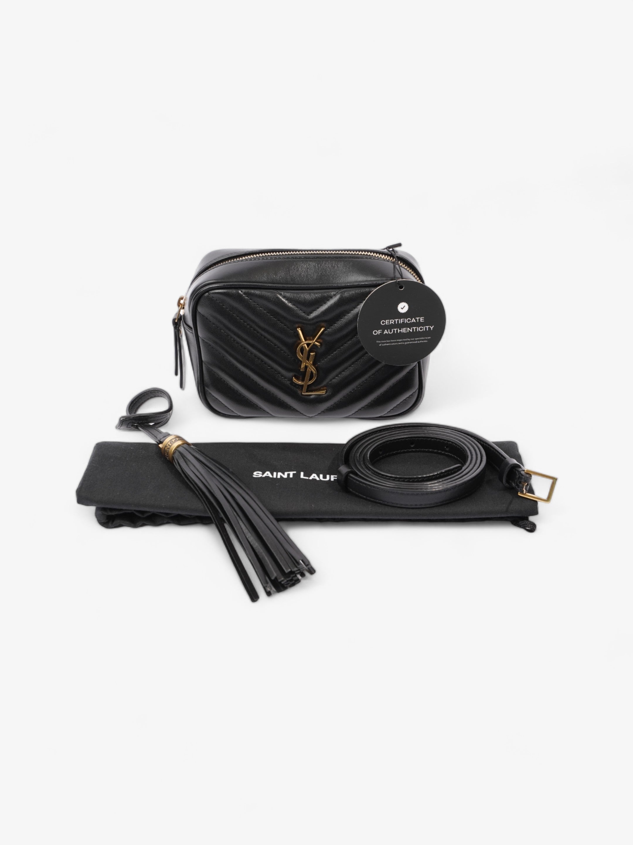 Saint Laurent Lou Belt Bag Black Calfskin Leather