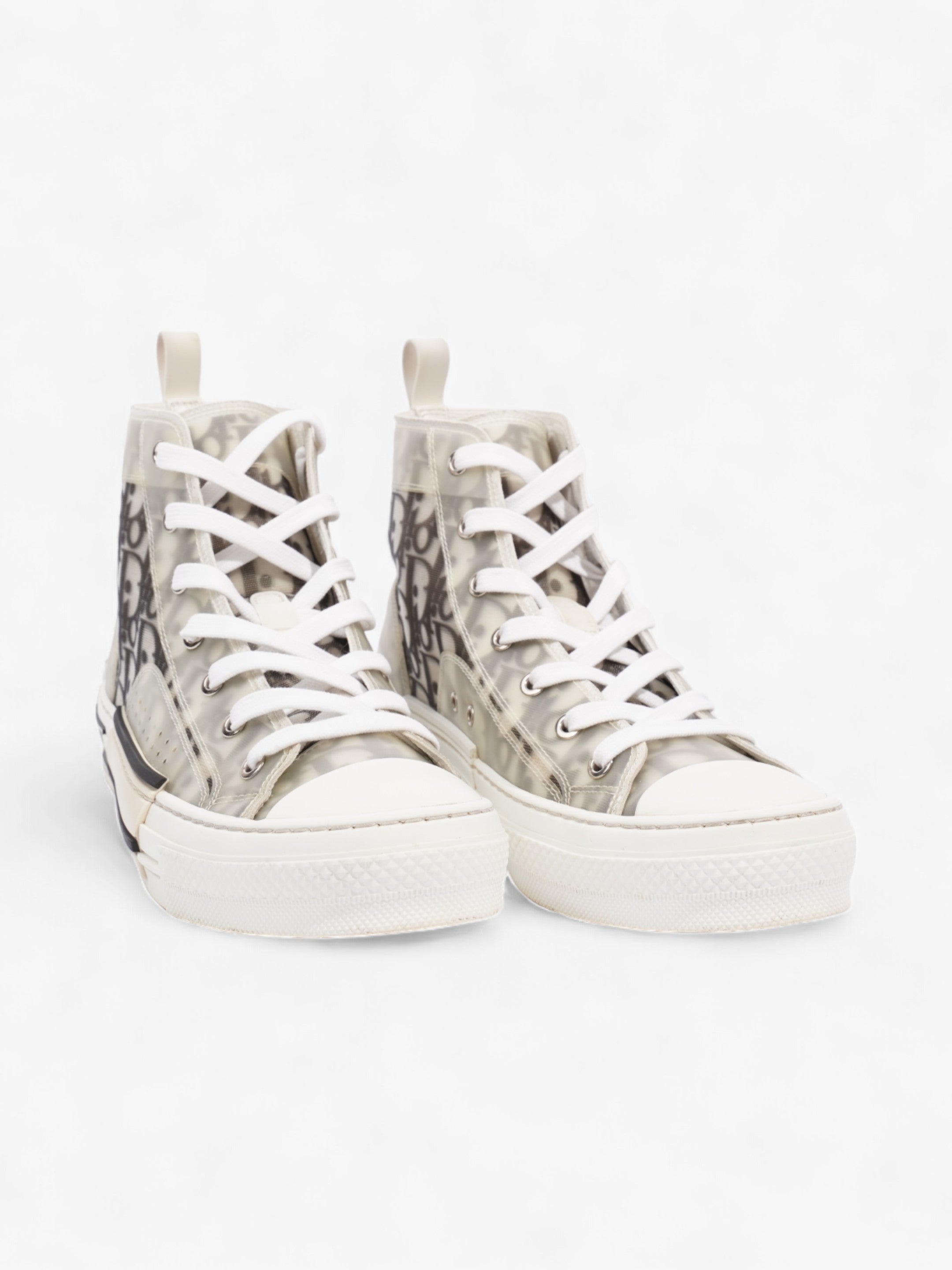Christian Dior B23 High Top White / Black Mesh EU 40.5 UK 7.5