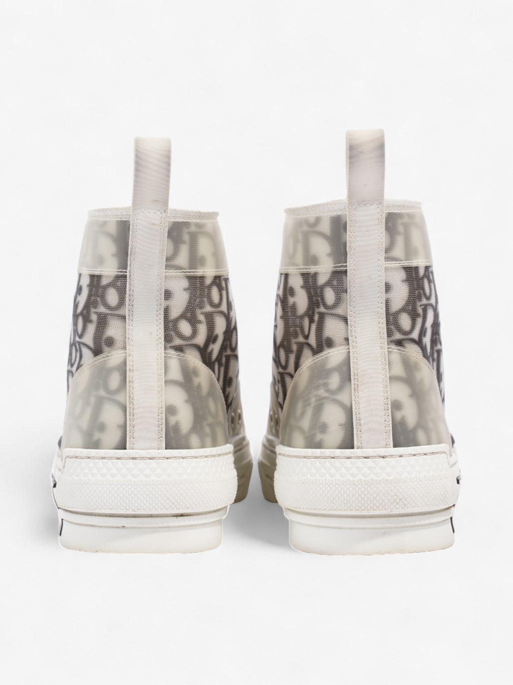 Christian Dior B23 High Top White / Black Mesh EU 40.5 UK 7.5