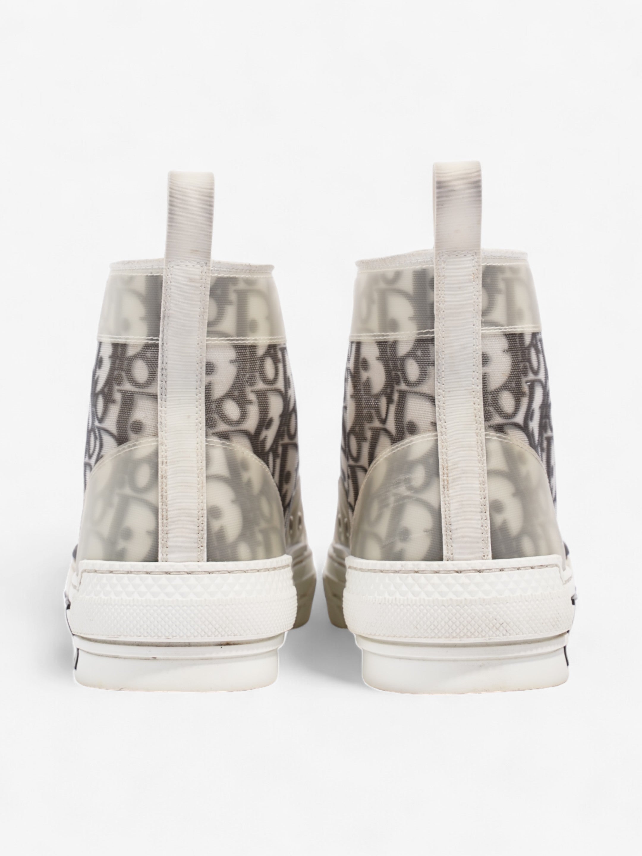 Christian Dior B23 High Top White / Black Mesh EU 40.5 UK 7.5