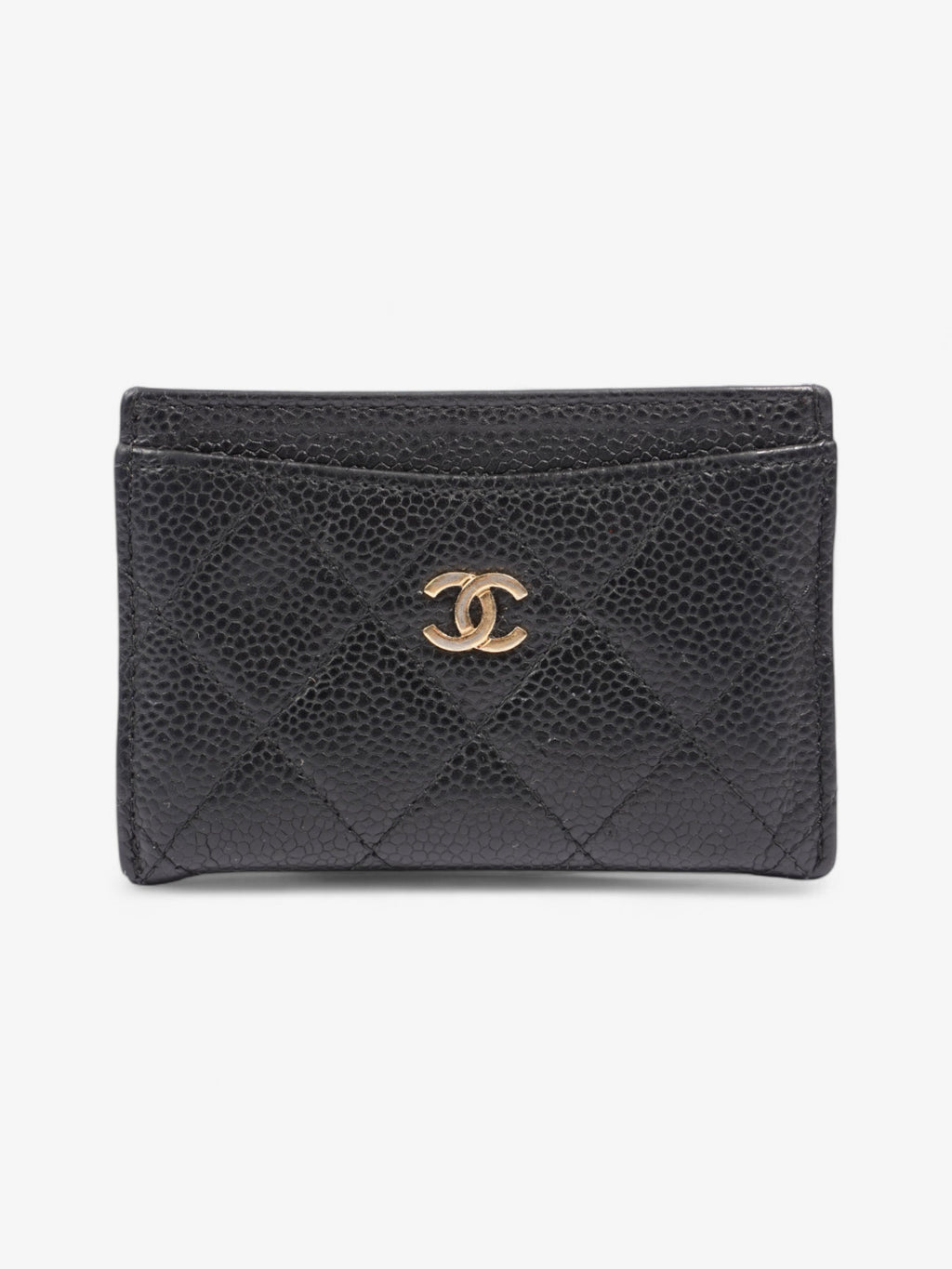Chanel  Holder Black Caviar Leather