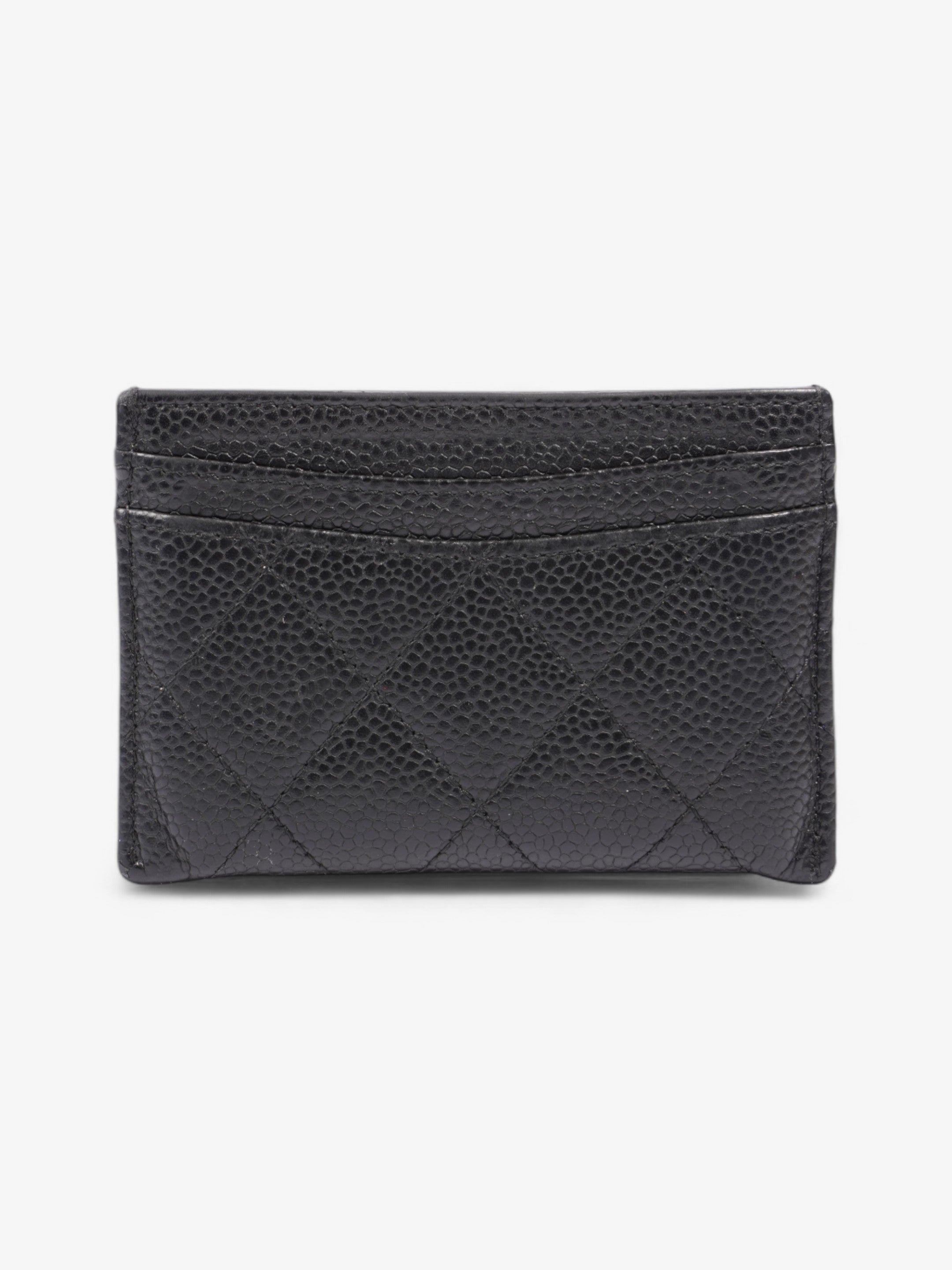 Chanel  Holder Black Caviar Leather