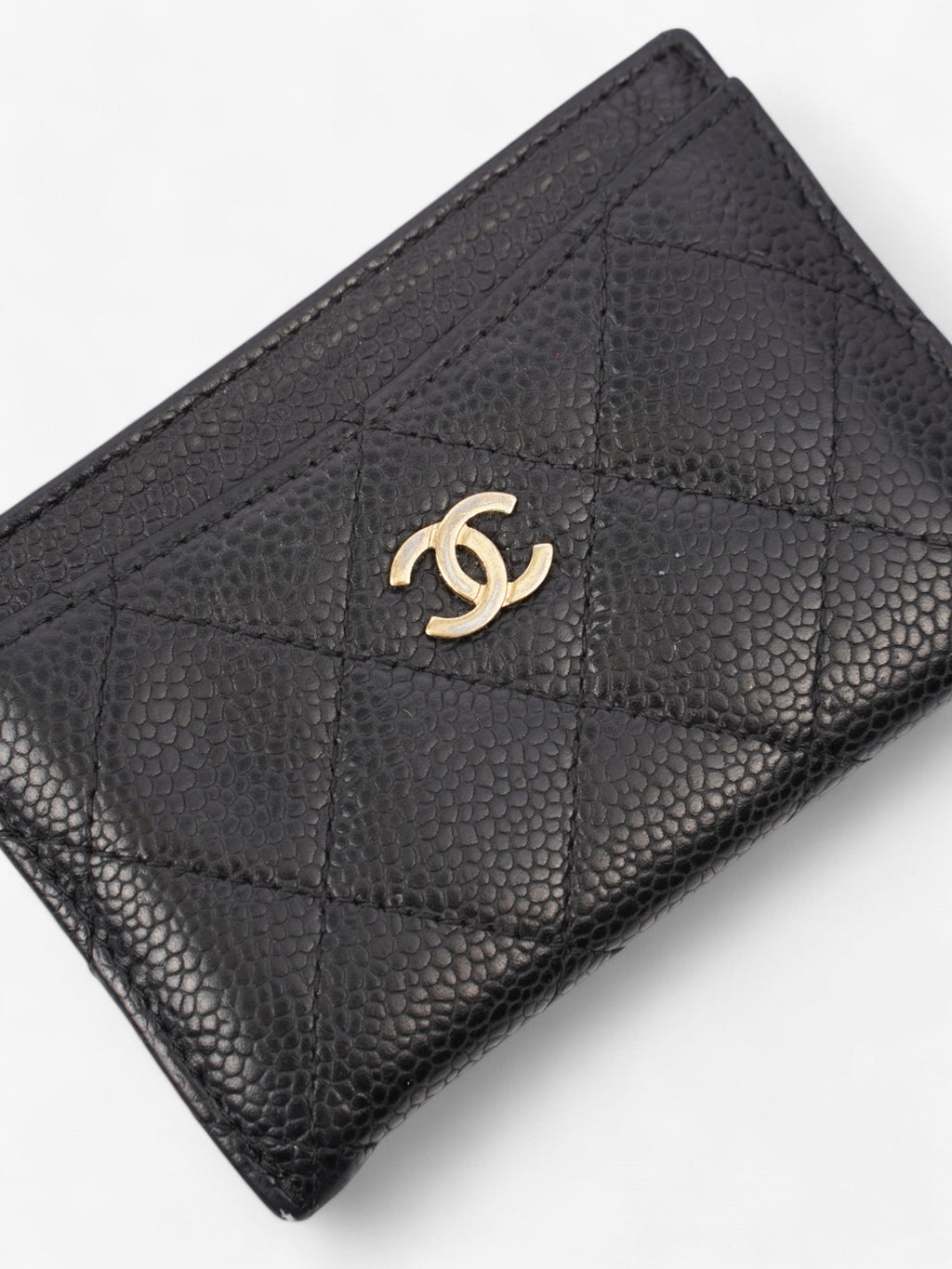 Chanel  Holder Black Caviar Leather