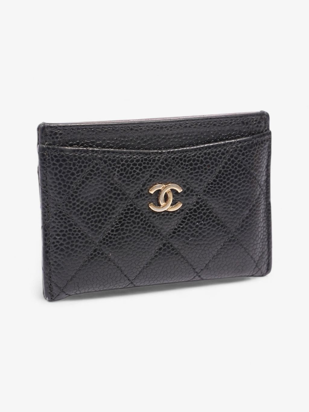 Chanel  Holder Black Caviar Leather
