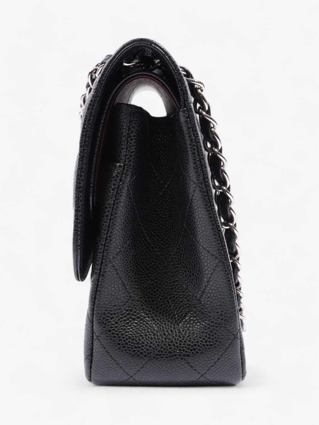 Chanel Classic Double Flap Black Caviar Leather Jumbo