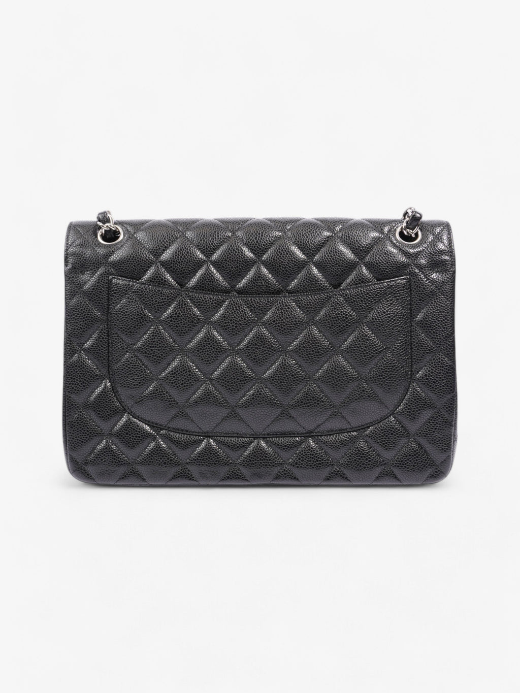 Chanel Classic Double Flap Black Caviar Leather Jumbo
