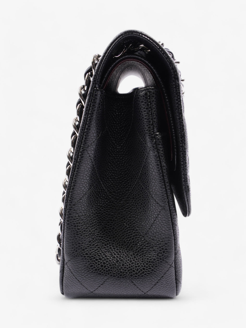 Chanel Classic Double Flap Black Caviar Leather Jumbo