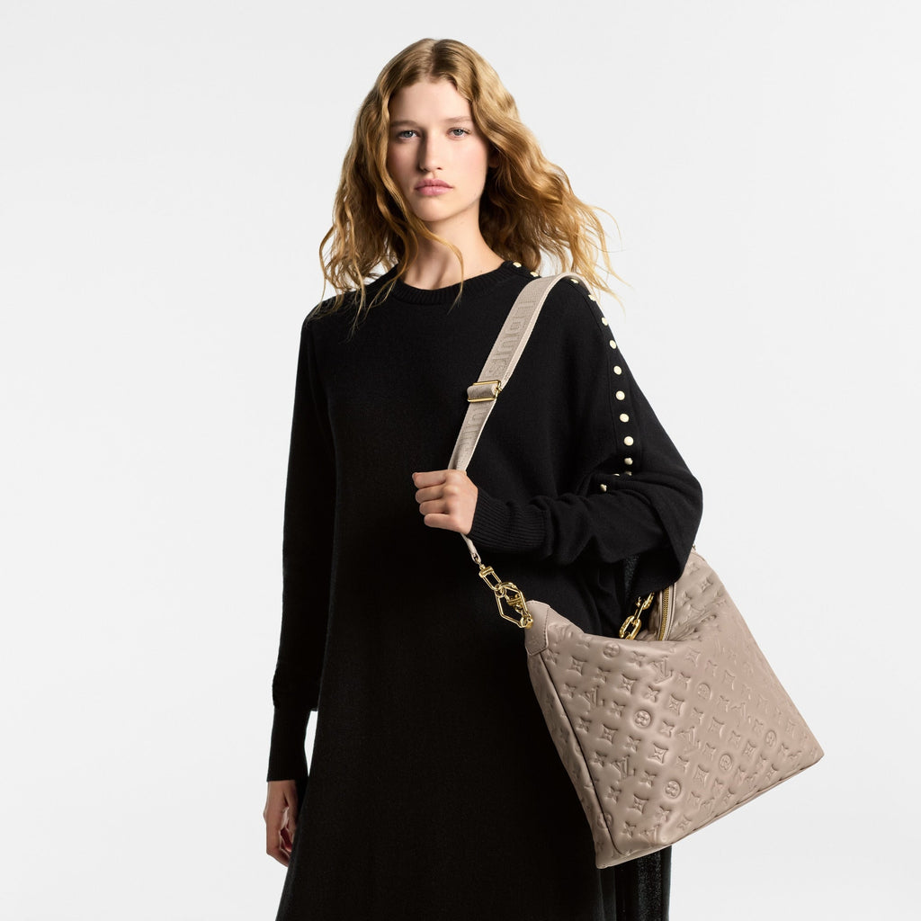 LOUIS VUITTON LV MONOGRAM COUSSIN MM HOBO BAG