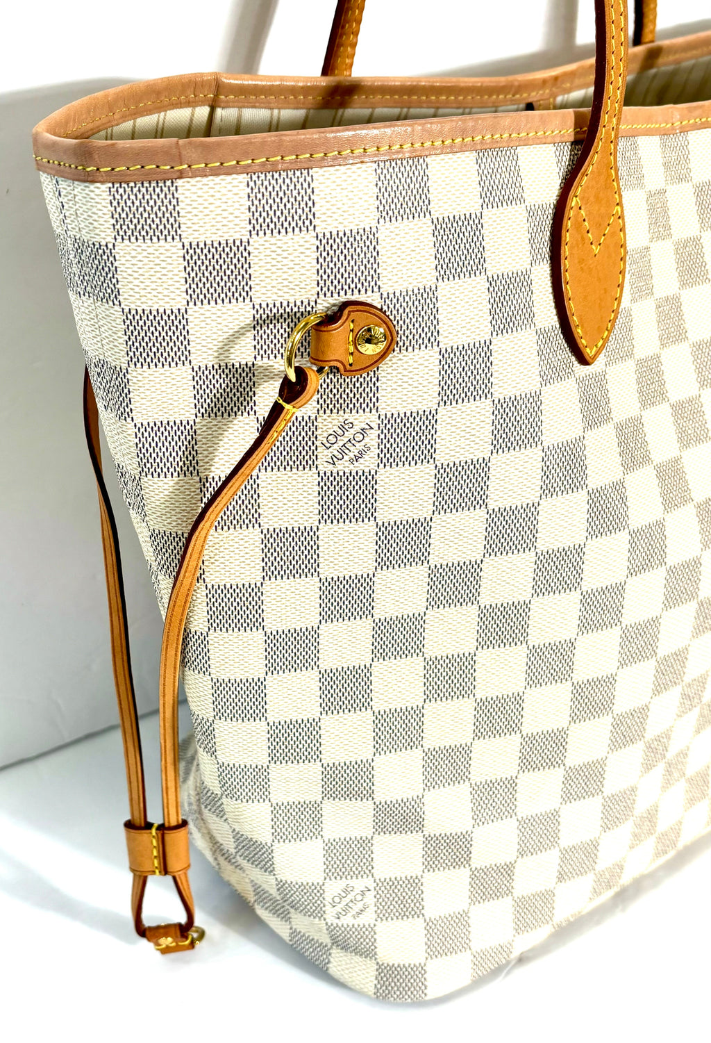 LOUIS VUITTON DAMIER AZUR NEVERFULL MM TOTE BAG