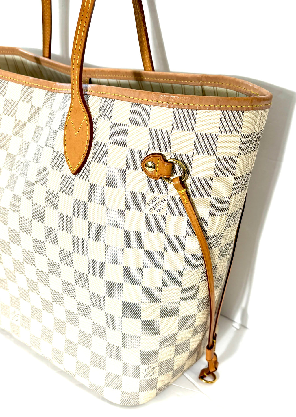 LOUIS VUITTON DAMIER AZUR NEVERFULL MM TOTE BAG