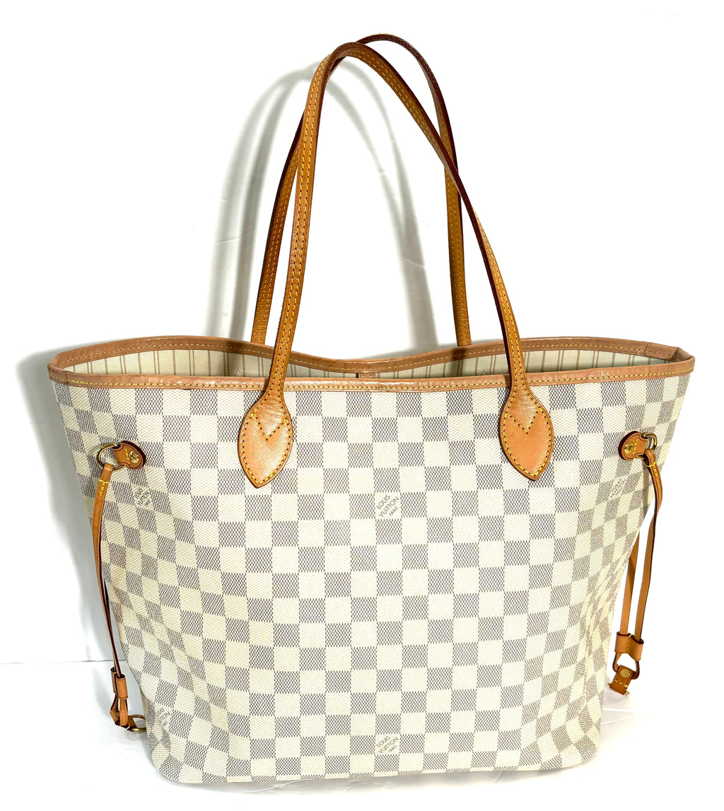 LOUIS VUITTON DAMIER AZUR NEVERFULL MM TOTE BAG