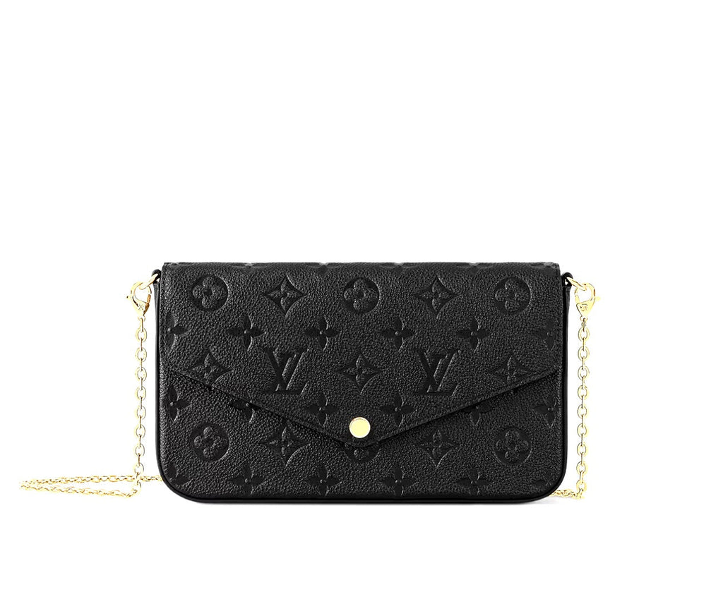 LOUIS VUITTON FELICIE MONOGRAM EMPREINTE LEATHER POCHETTE