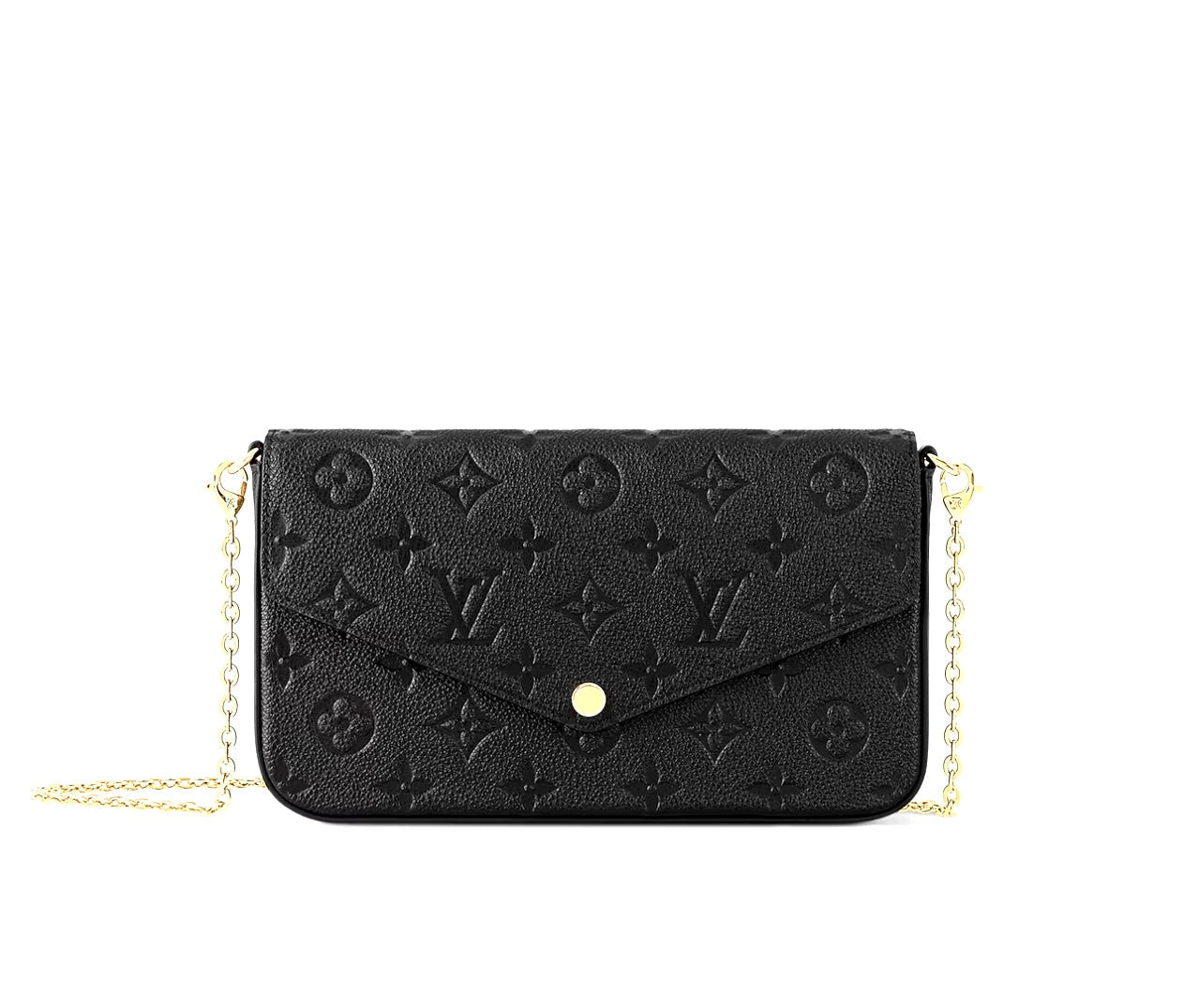 LOUIS VUITTON FELICIE MONOGRAM EMPREINTE LEATHER POCHETTE