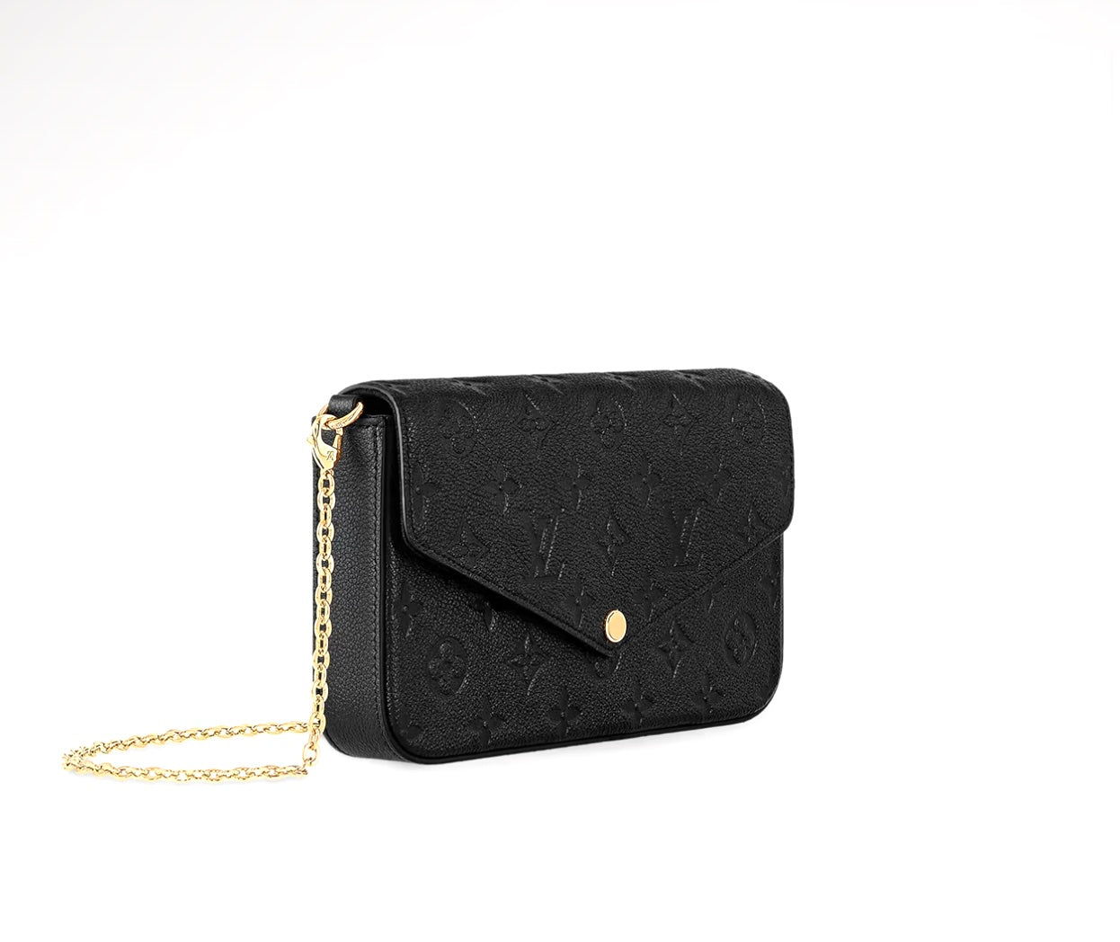 LOUIS VUITTON FELICIE MONOGRAM EMPREINTE LEATHER POCHETTE