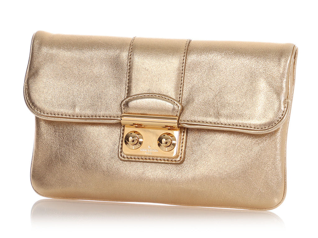 Louis Vuitton Gold Sofia Coppola SC Slim Clutch