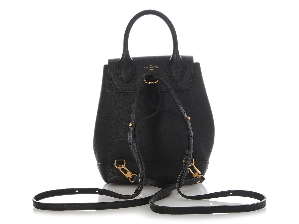 Louis Vuitton Mini Black Leather Lockme Backpack