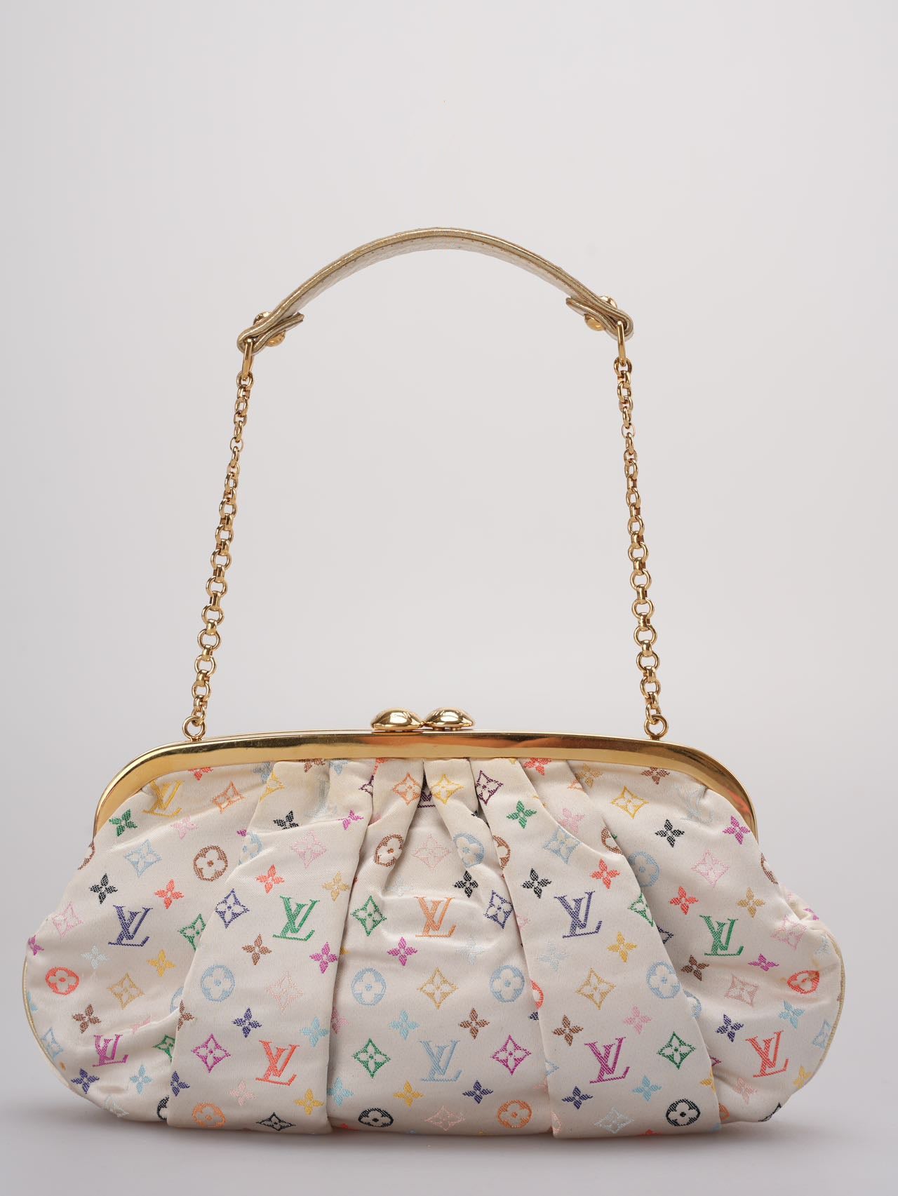 Louis Vuitton x Takashi Murakami Monogram Multicolore Aumoniere Evening Bag