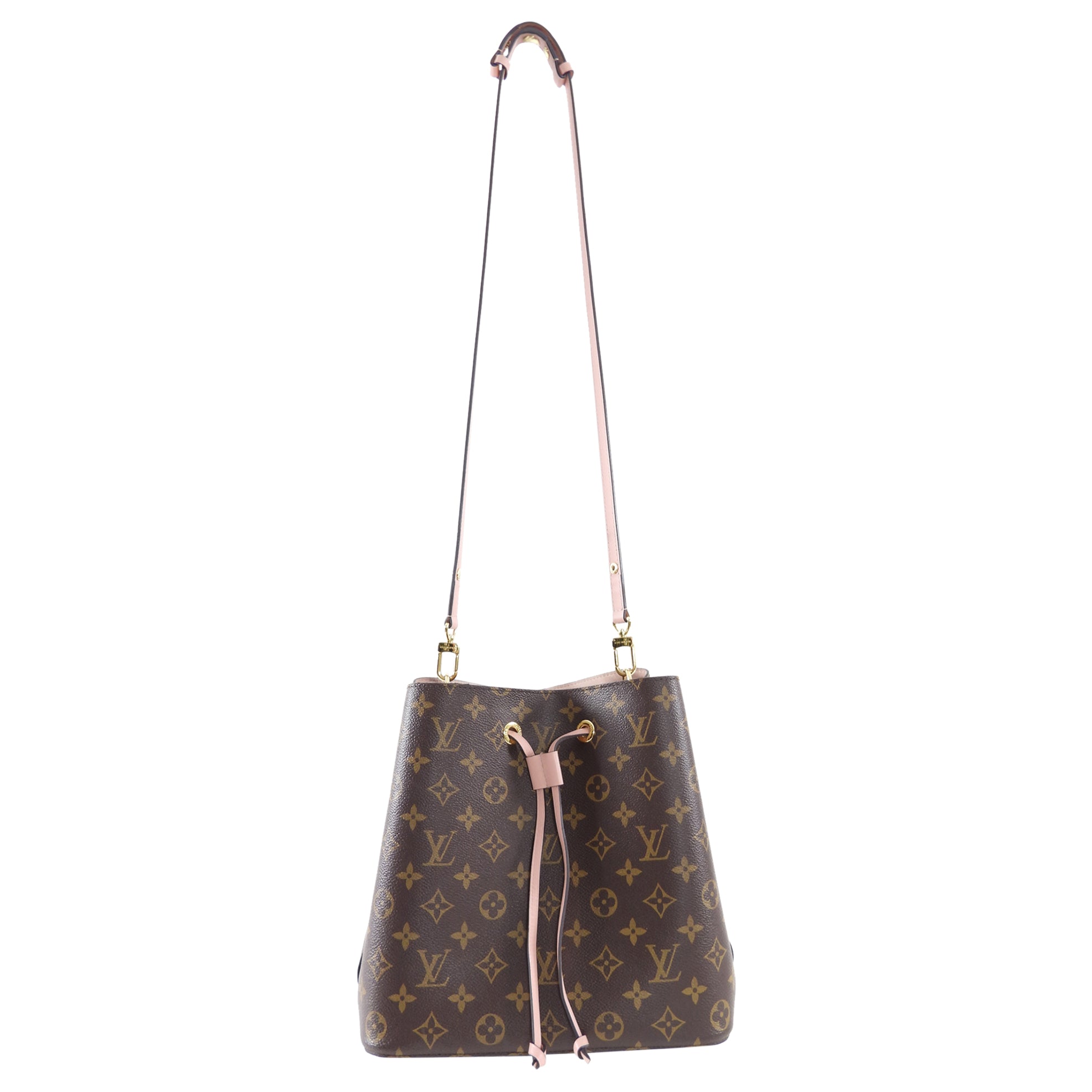 Louis Vuitton Monogram Canvas Neo Noe MM Rose Poudre Drawstring Bag