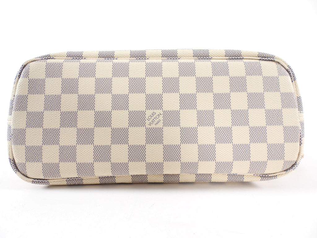 Louis Vuitton Damier Azur Neverfull MM Tote Bag with Insert