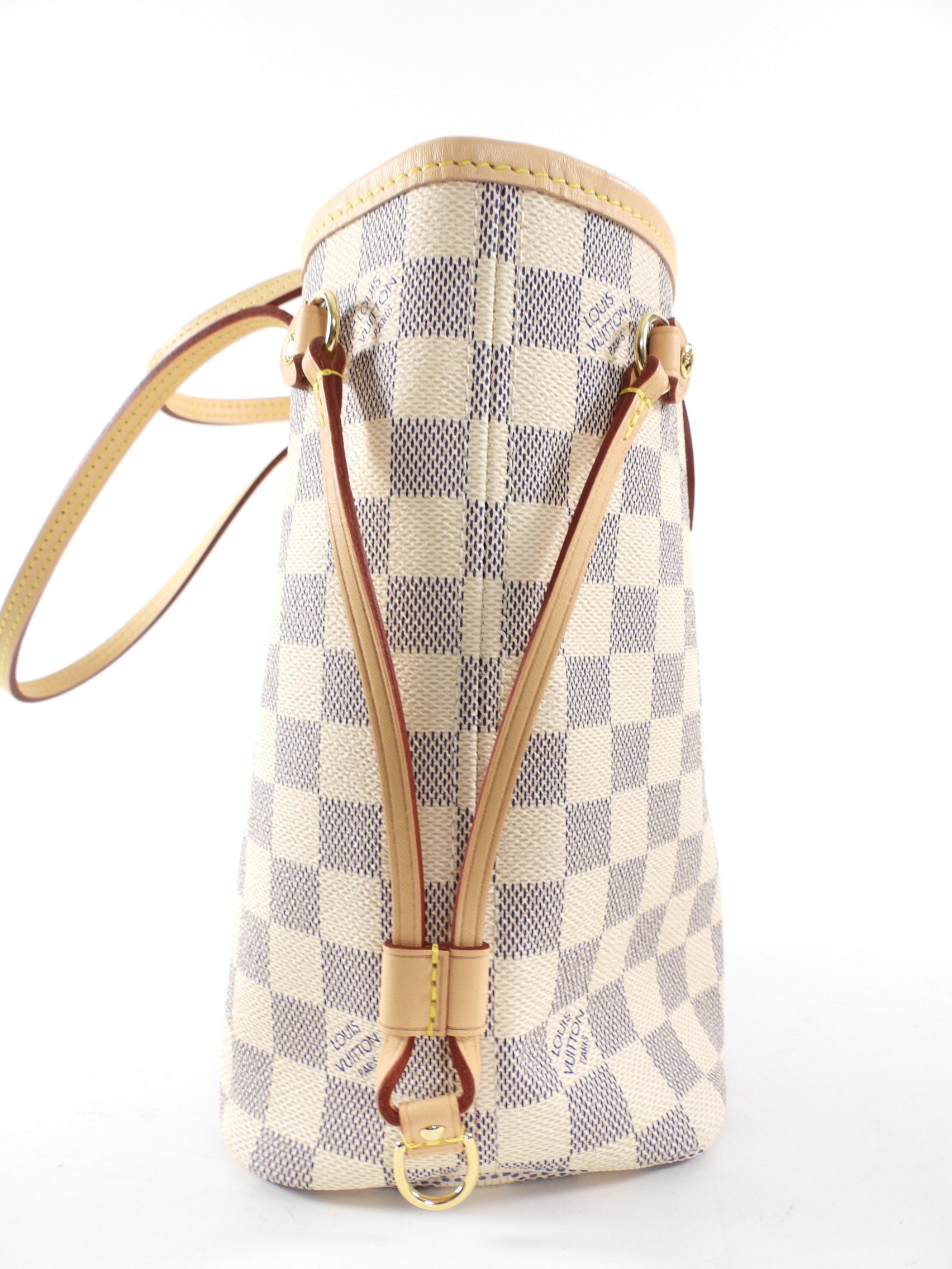 Louis Vuitton Damier Azur Neverfull MM Tote Bag with Insert