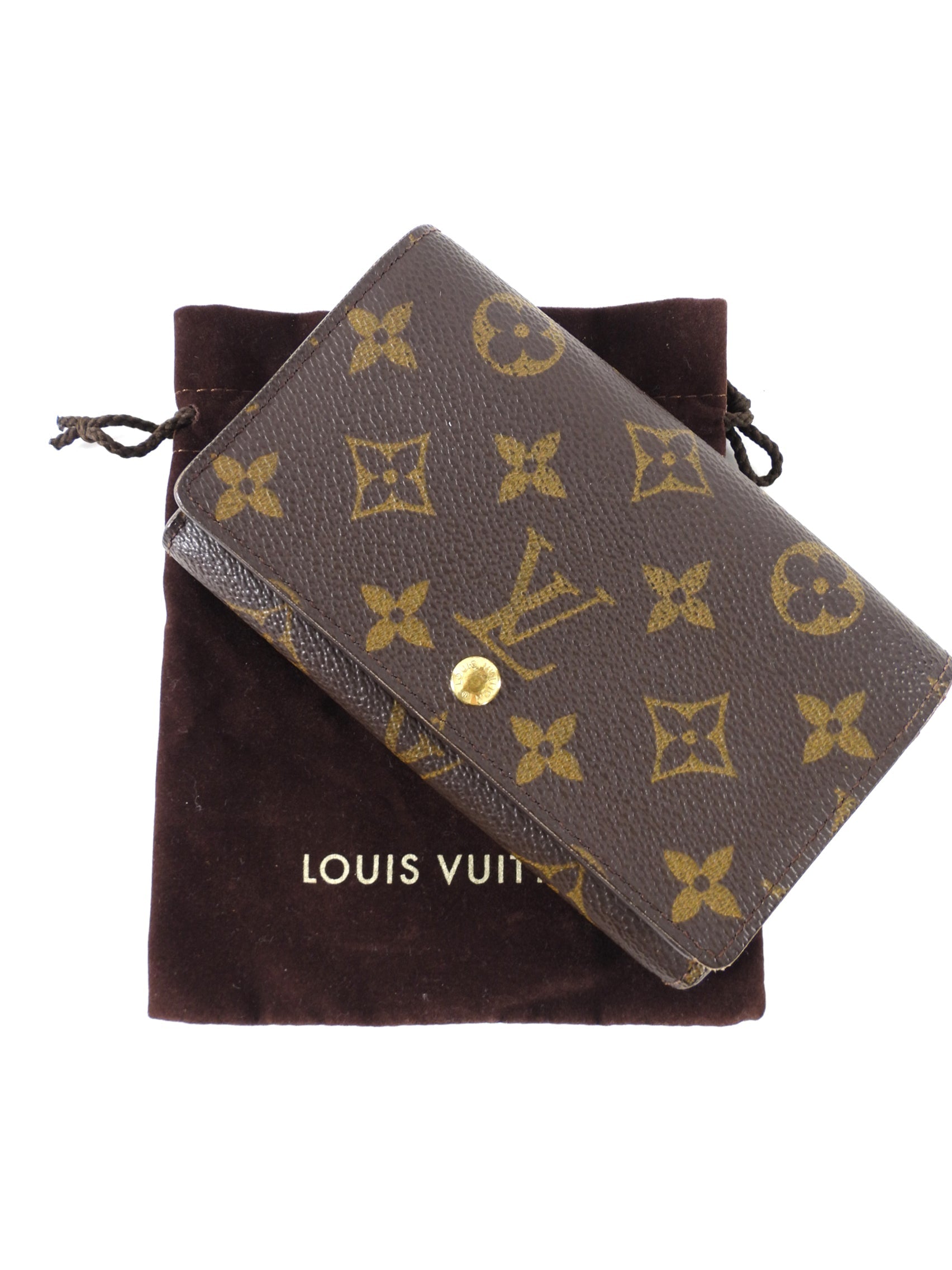 Louis Vuitton Monogram Porte-Monnaie Tresor Compact Wallet