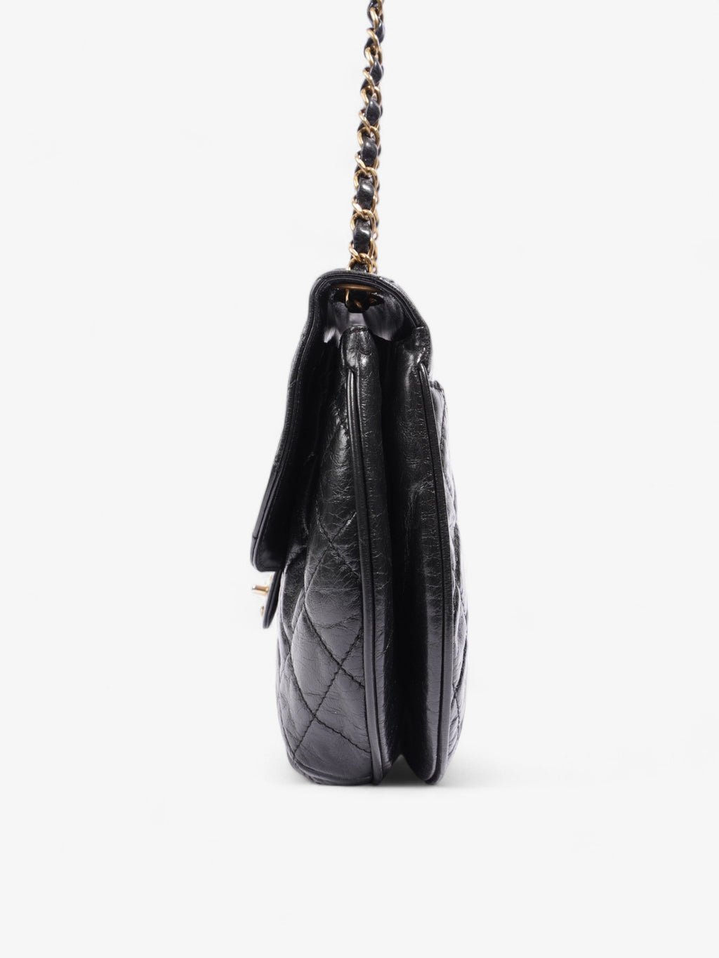 Chanel Dubai Black Calfskin Leather Medium