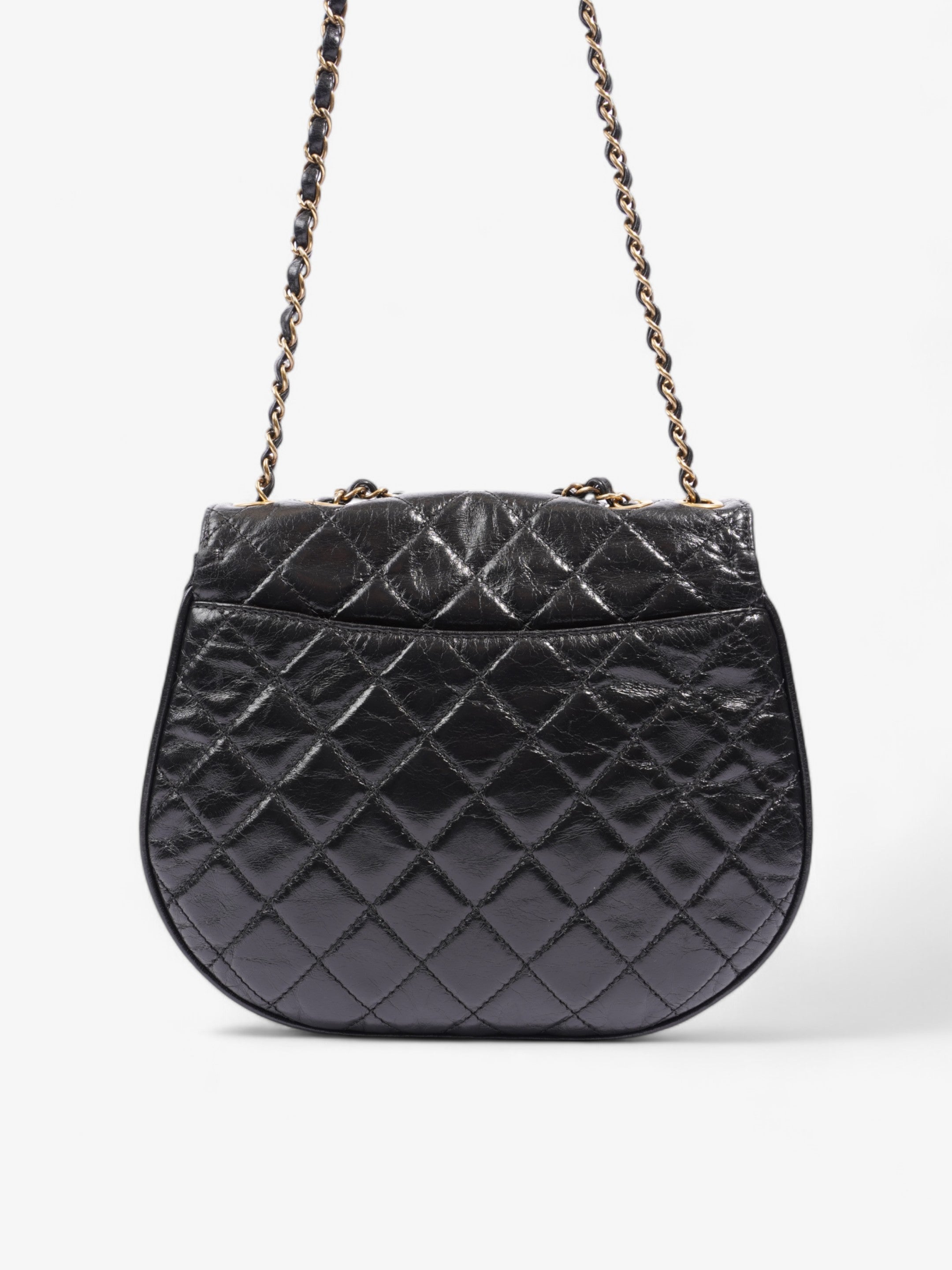 Chanel Dubai Black Calfskin Leather Medium