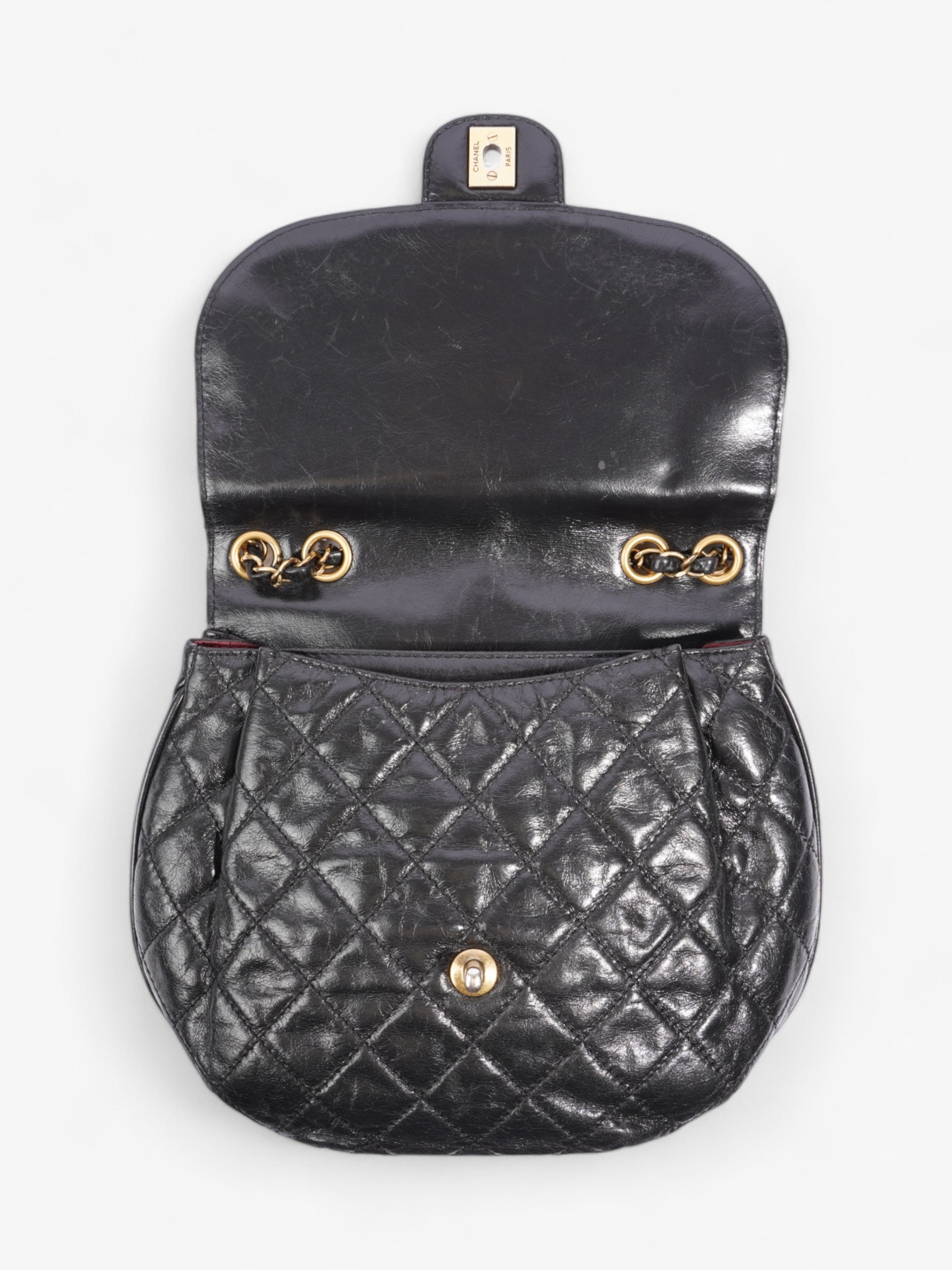 Chanel Dubai Black Calfskin Leather Medium