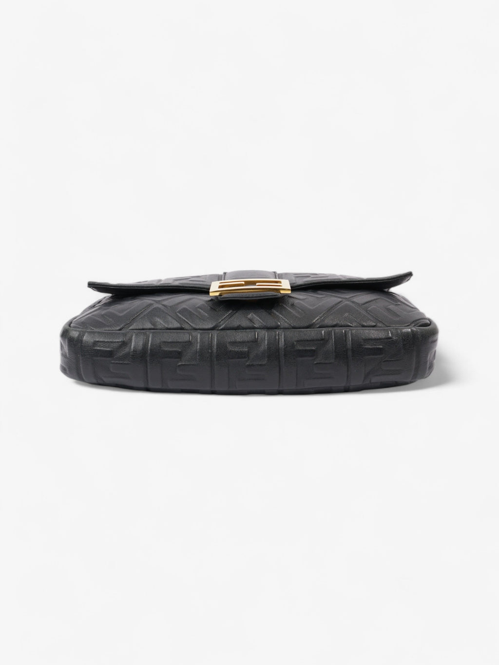 Fendi Baguette Black Lambskin Leather Large