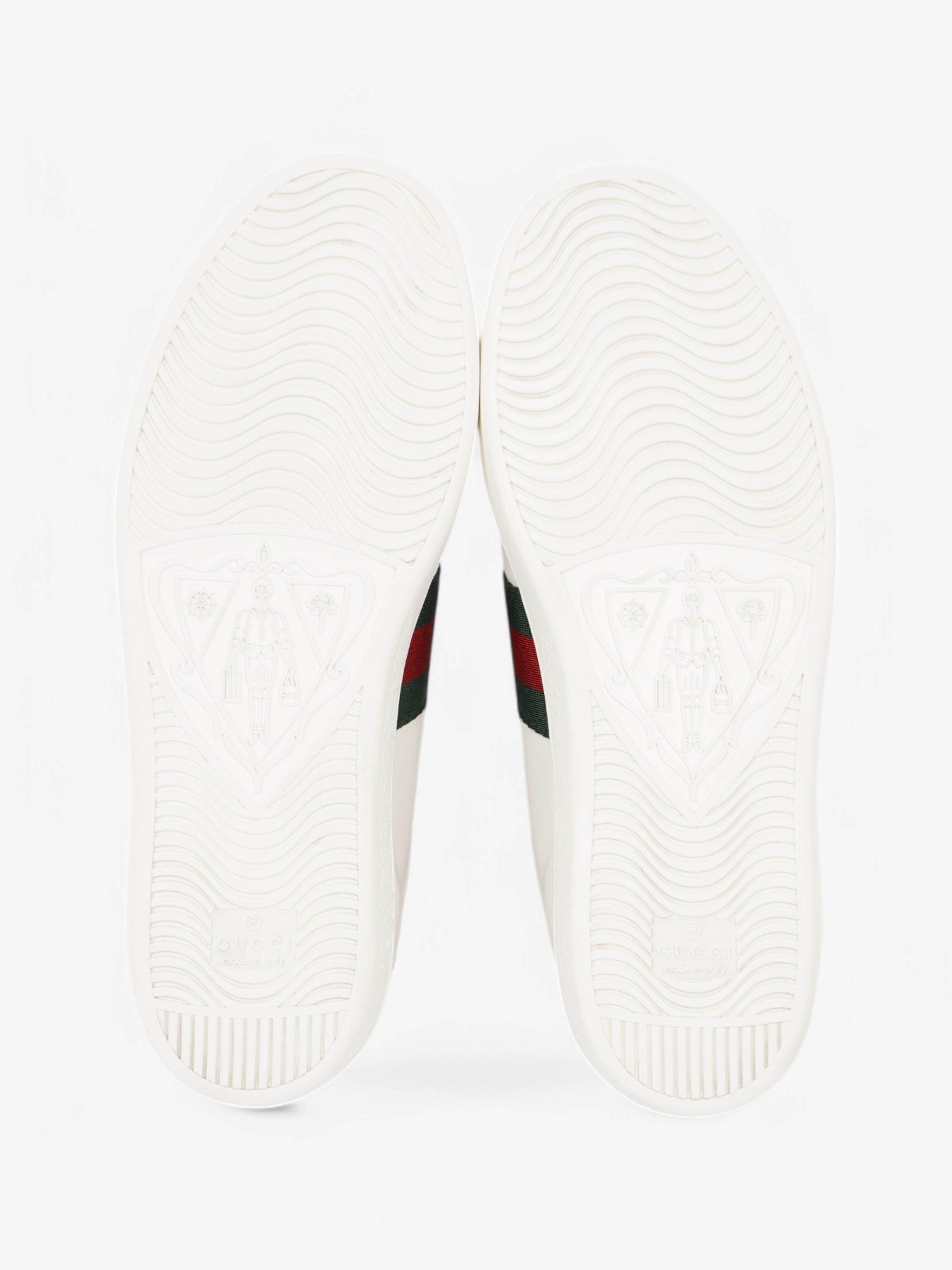 Gucci Ace Embroidered Sneakers  White  / Green / Red Leather EU 38.5 UK 5.5