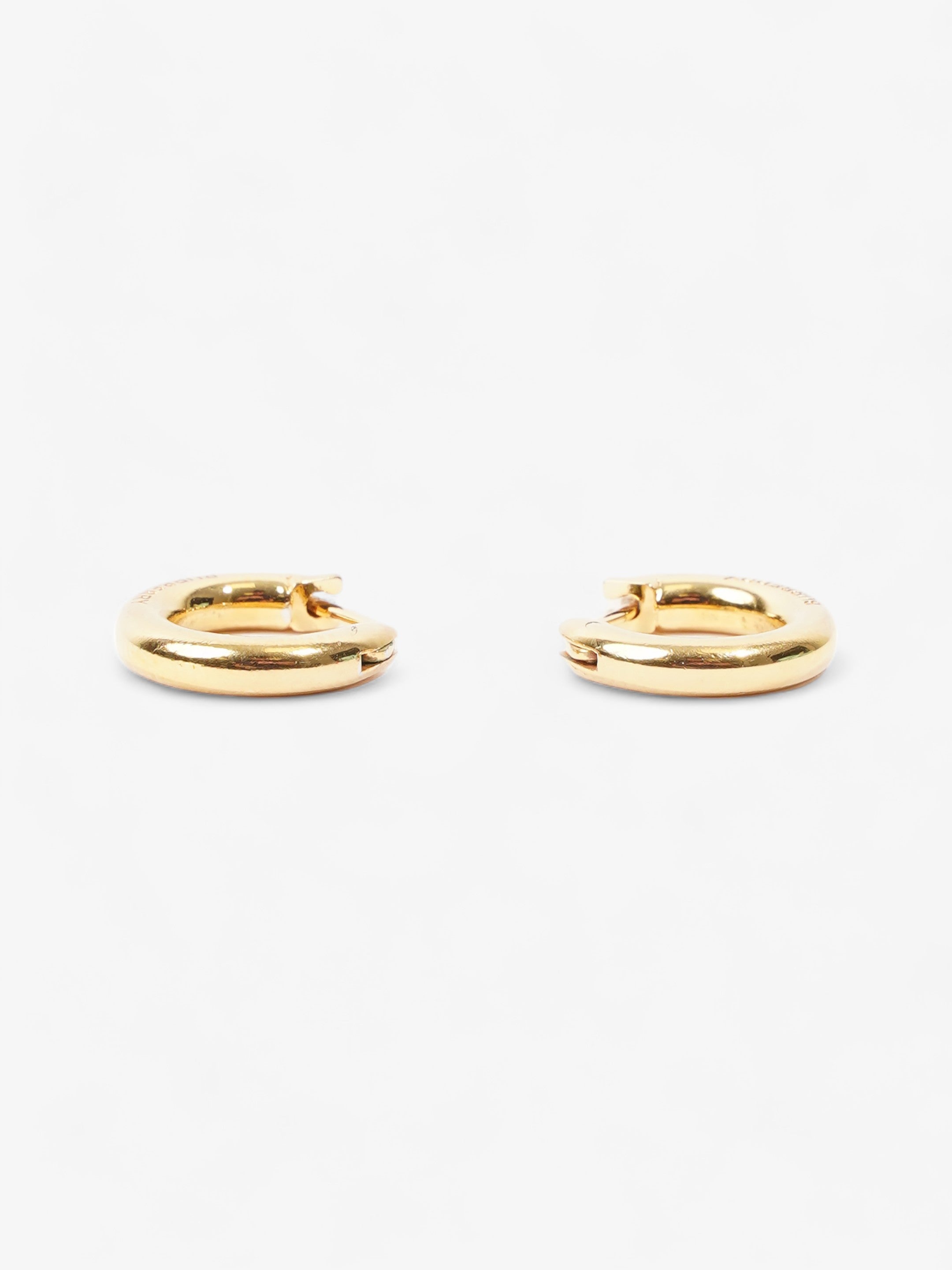 Burberry Hoop Earrings Gold Base Metal