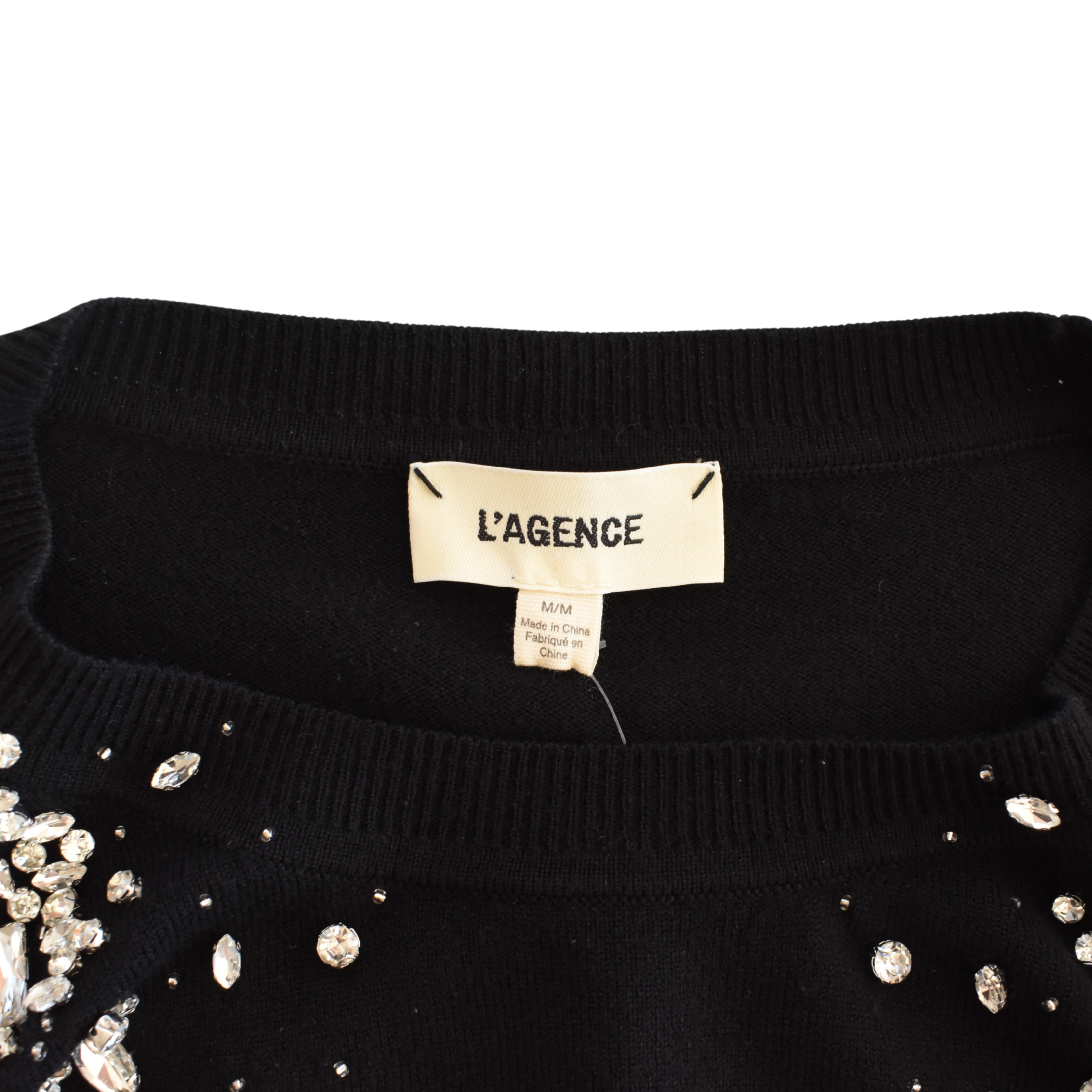 L'Agence 'Cesca Crystal' Sweater - Women's M