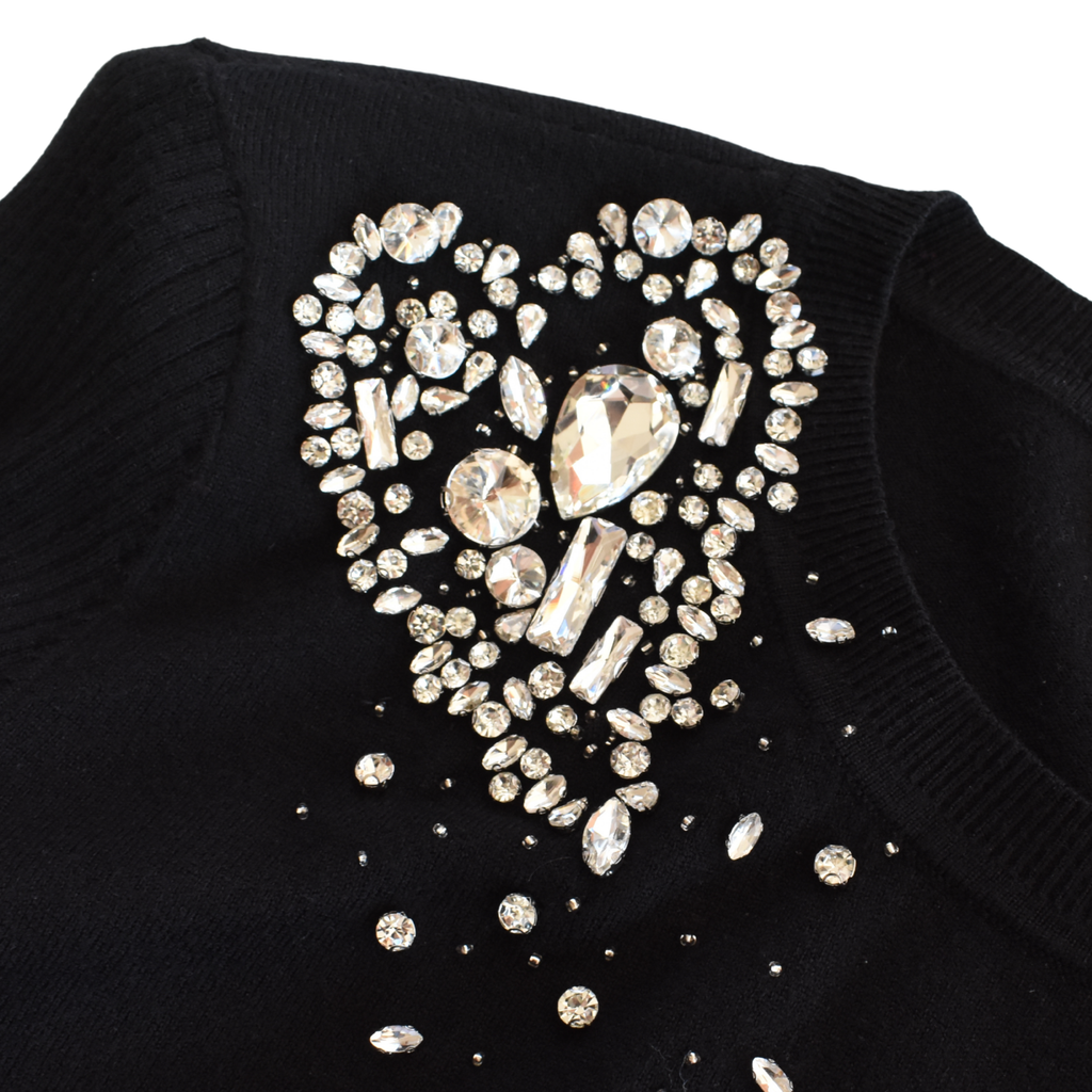 L'Agence 'Cesca Crystal' Sweater - Women's M