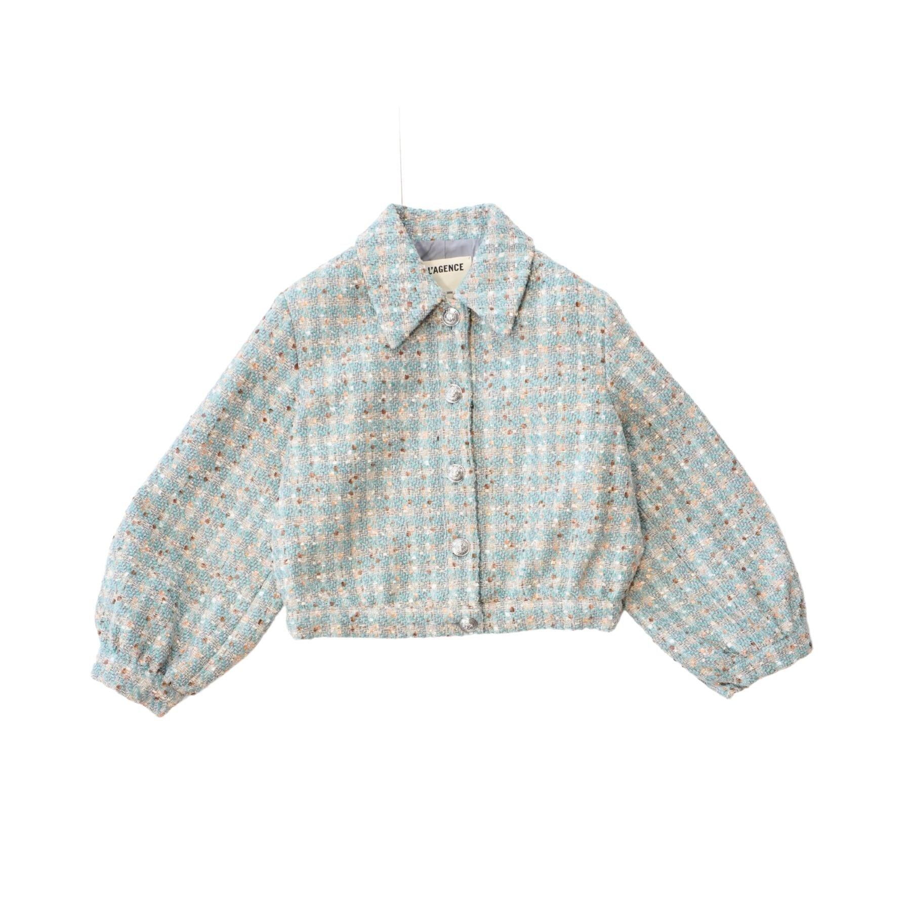L'Agence 'Bridges Tweed' Cropped Jacket