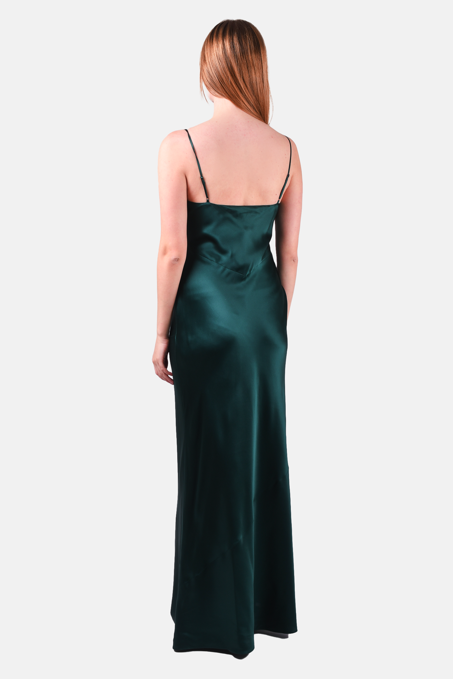 L'Agence Green Silk 'Serita' Maxi Dress Size 6