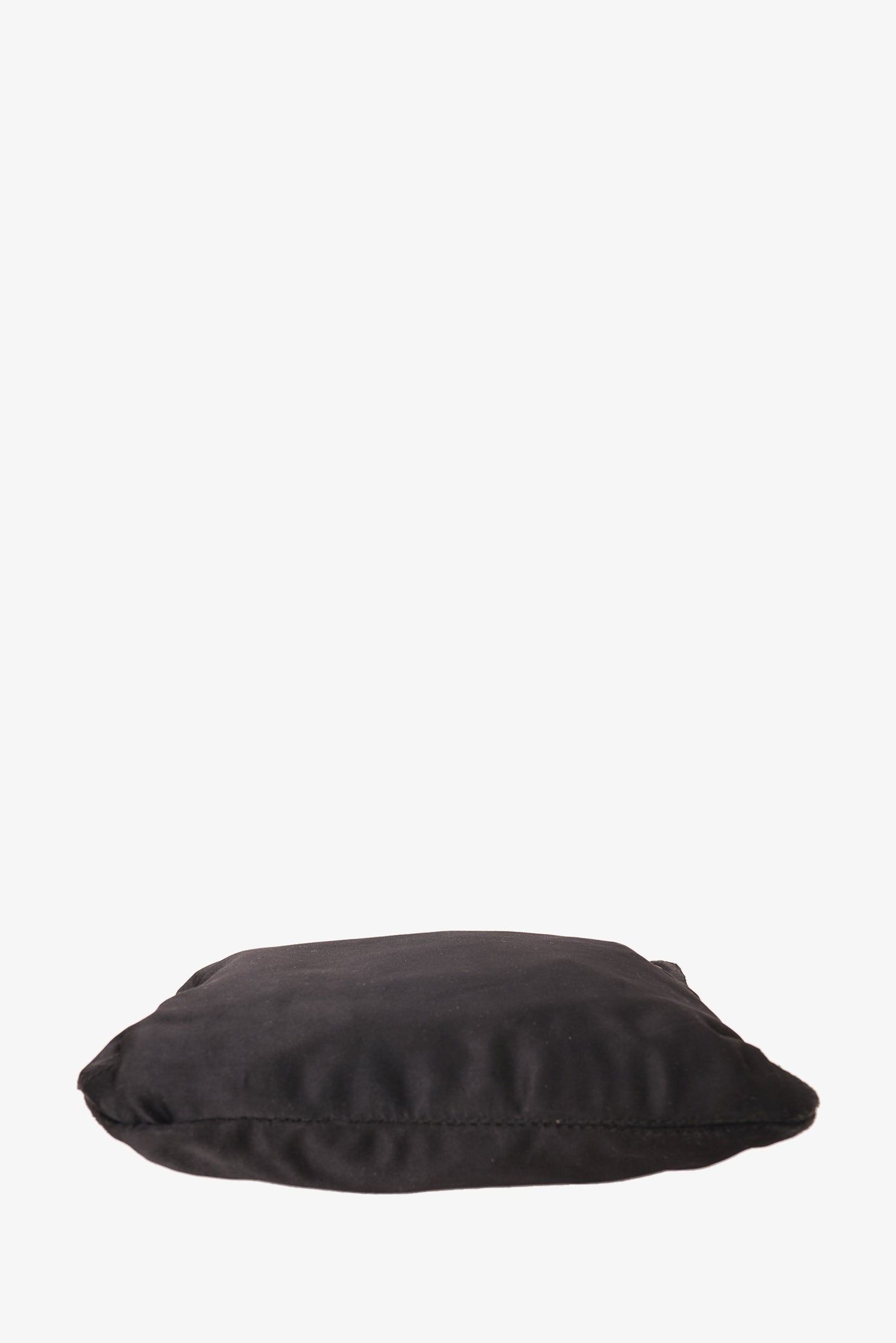 Lanvin Black Satin Shoulder Bag Gold Chain Handle