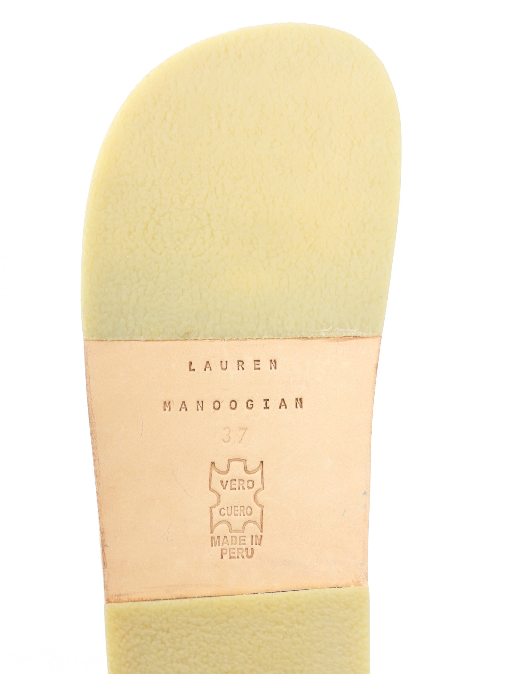 Lauren Manoogian Beige Felted Mule - 37