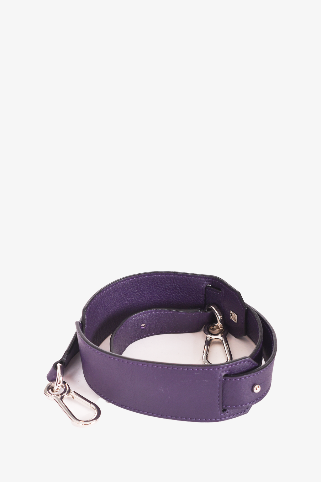 Loewe 2015 Purple Leather Medium Puzzle Bag