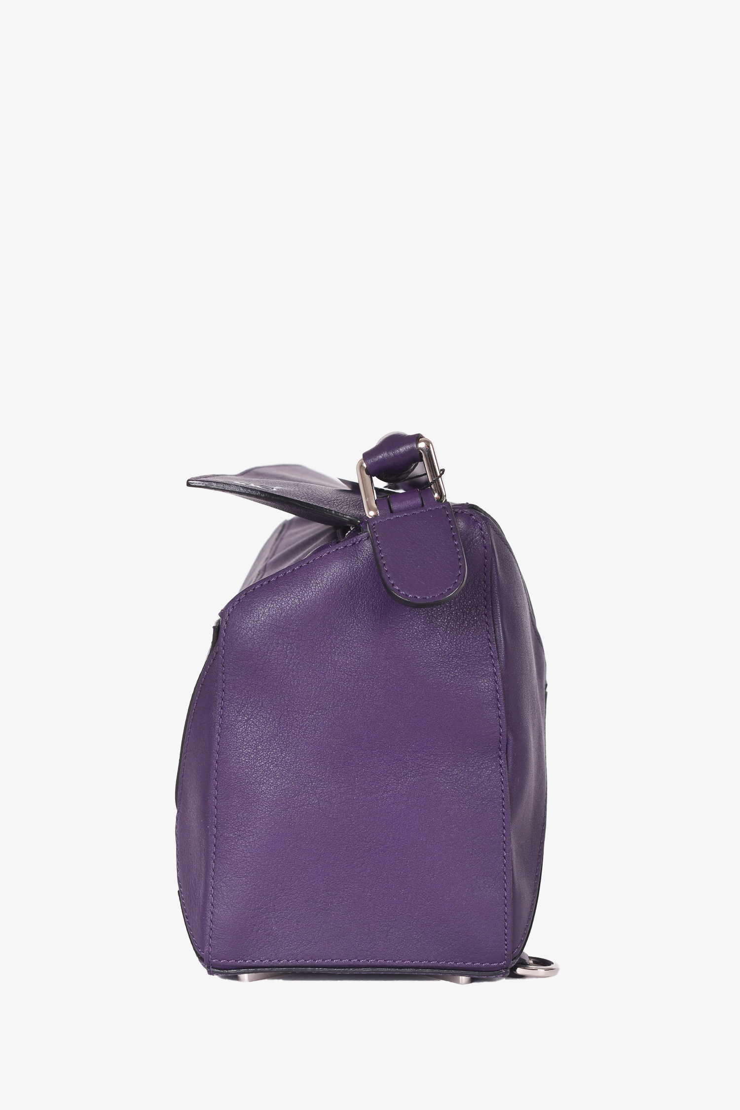 Loewe 2015 Purple Leather Medium Puzzle Bag