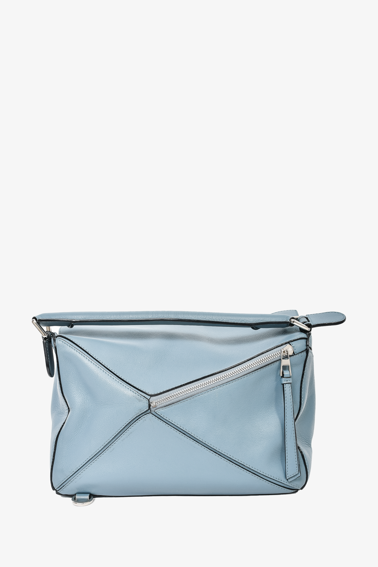 Loewe 2016 Blue Leather Medium Puzzle Bag