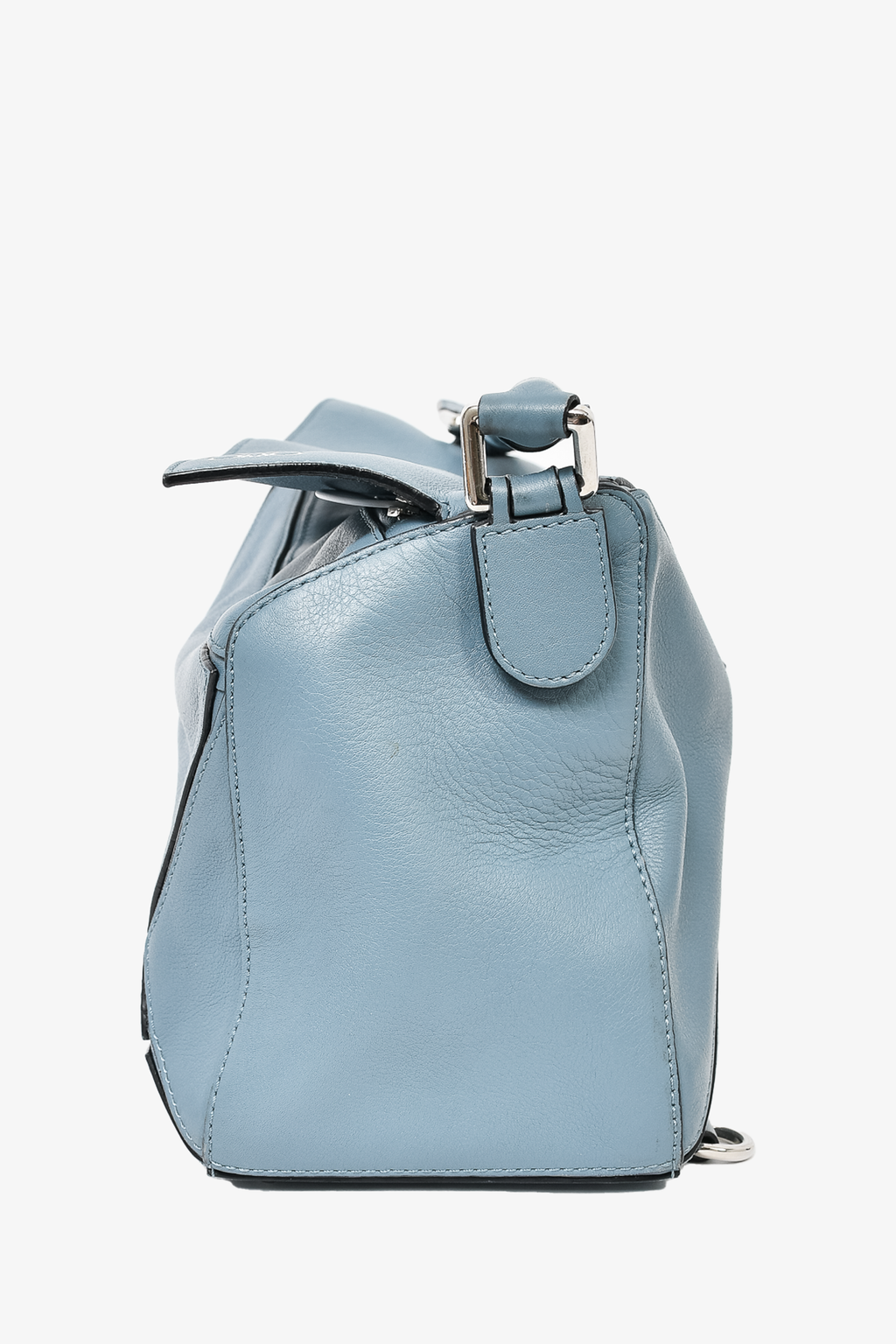 Loewe 2016 Blue Leather Medium Puzzle Bag