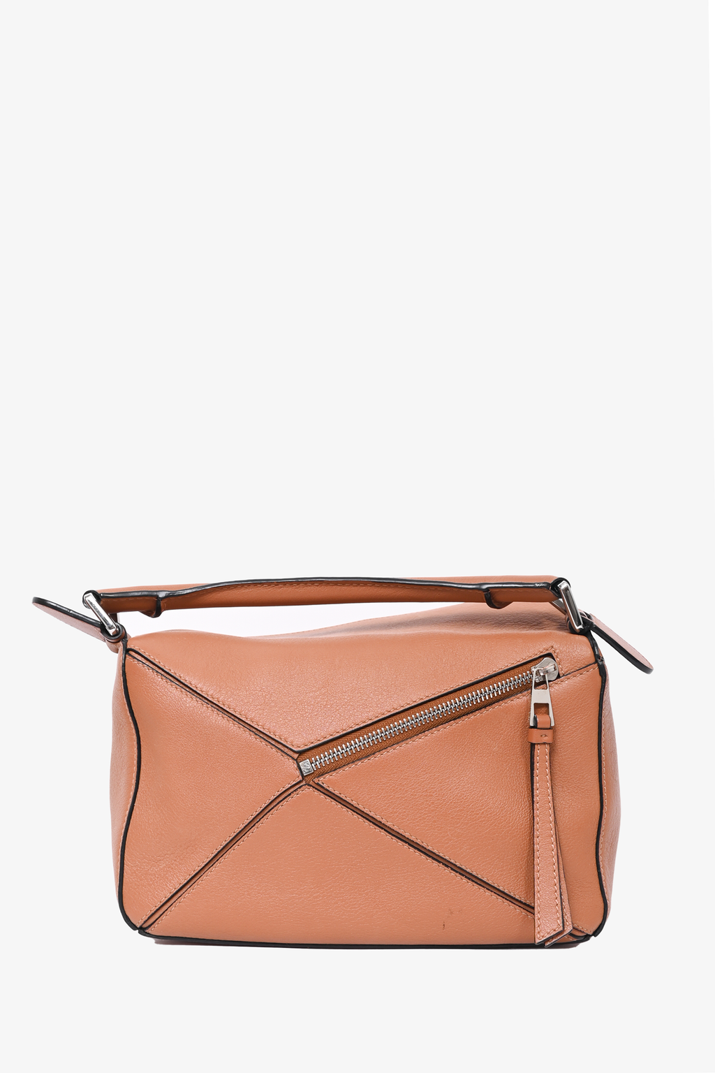 Loewe 2017 Tan Leather Small Puzzle Bag