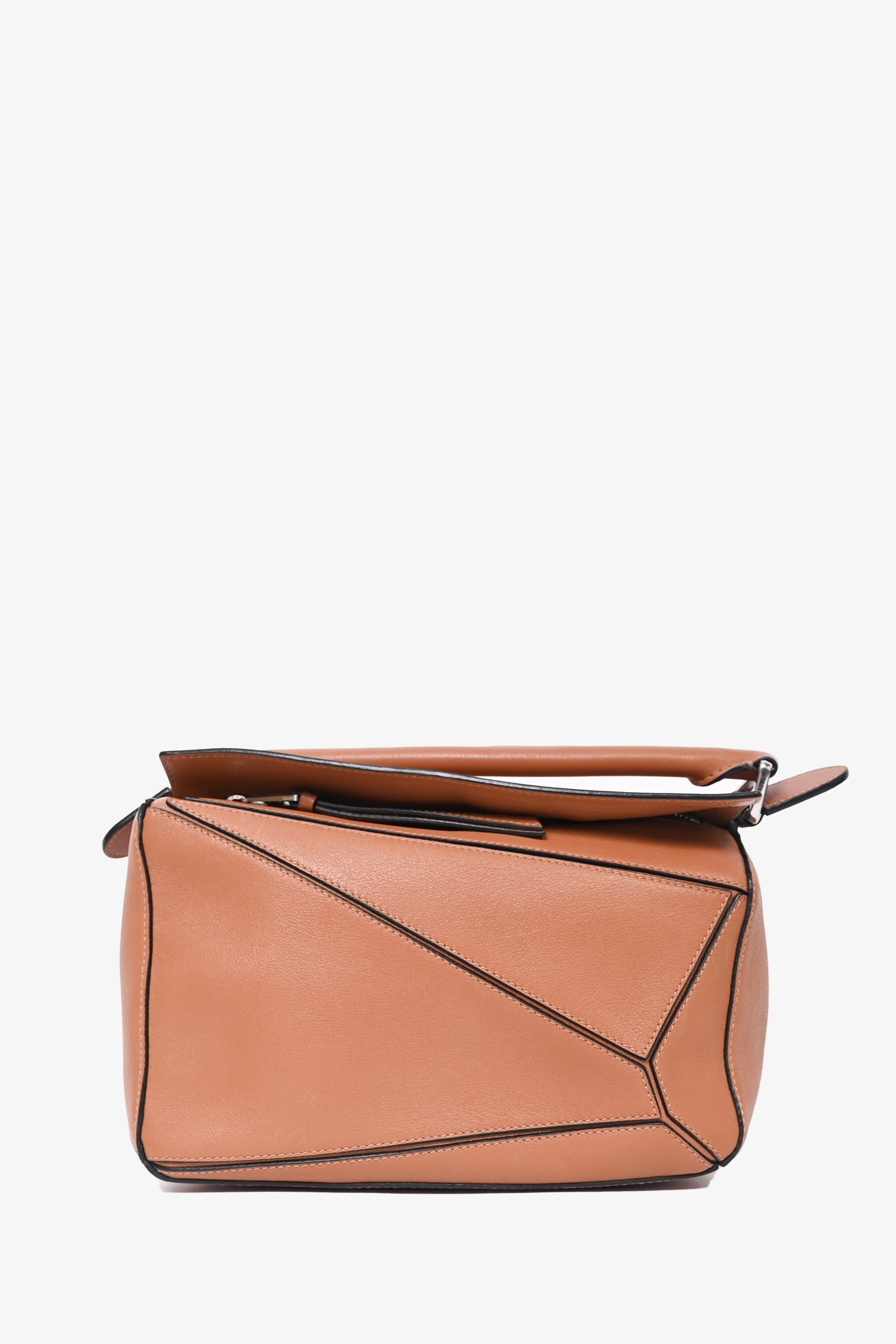 Loewe 2017 Tan Leather Small Puzzle Bag
