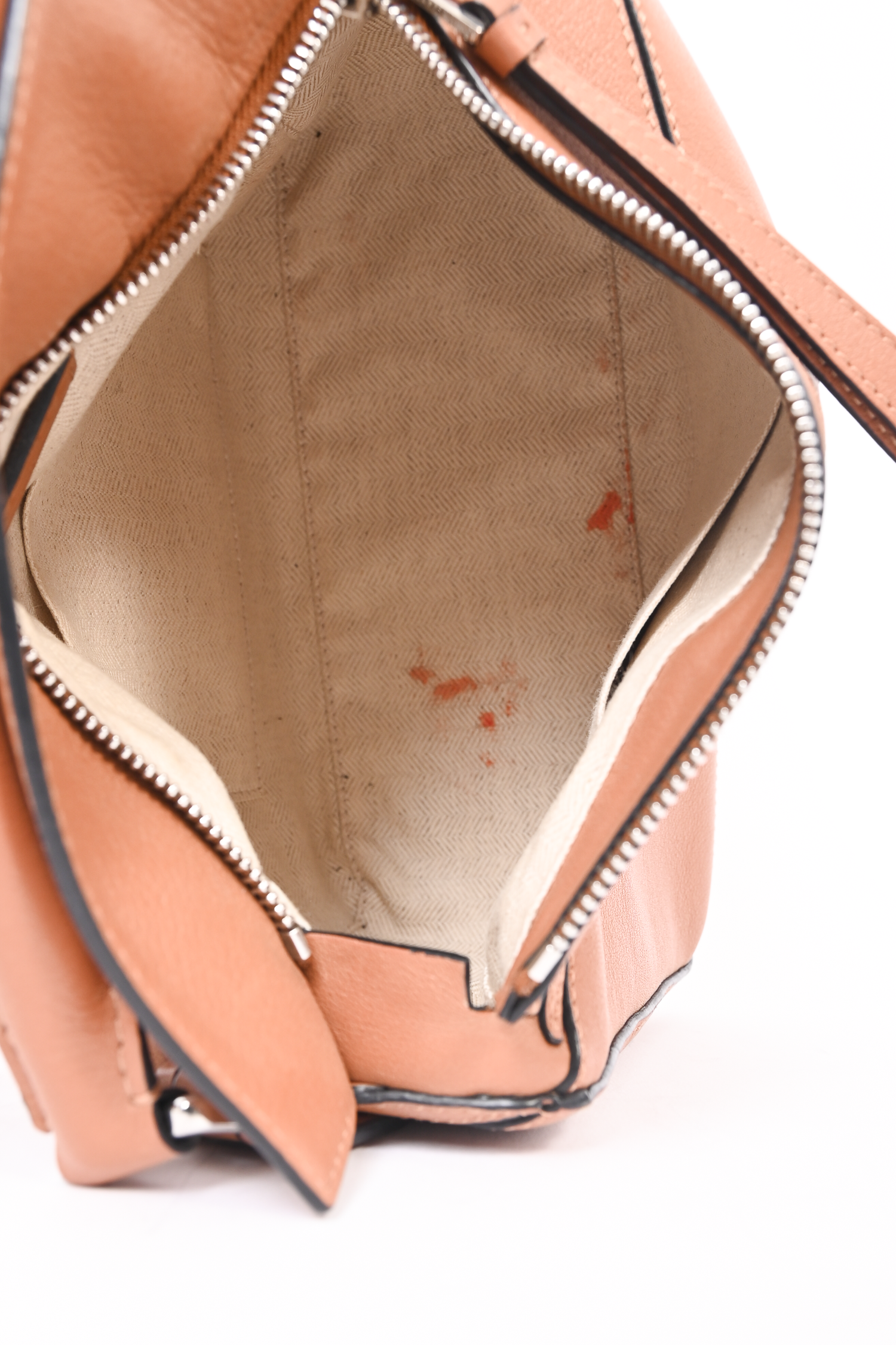 Loewe 2017 Tan Leather Small Puzzle Bag