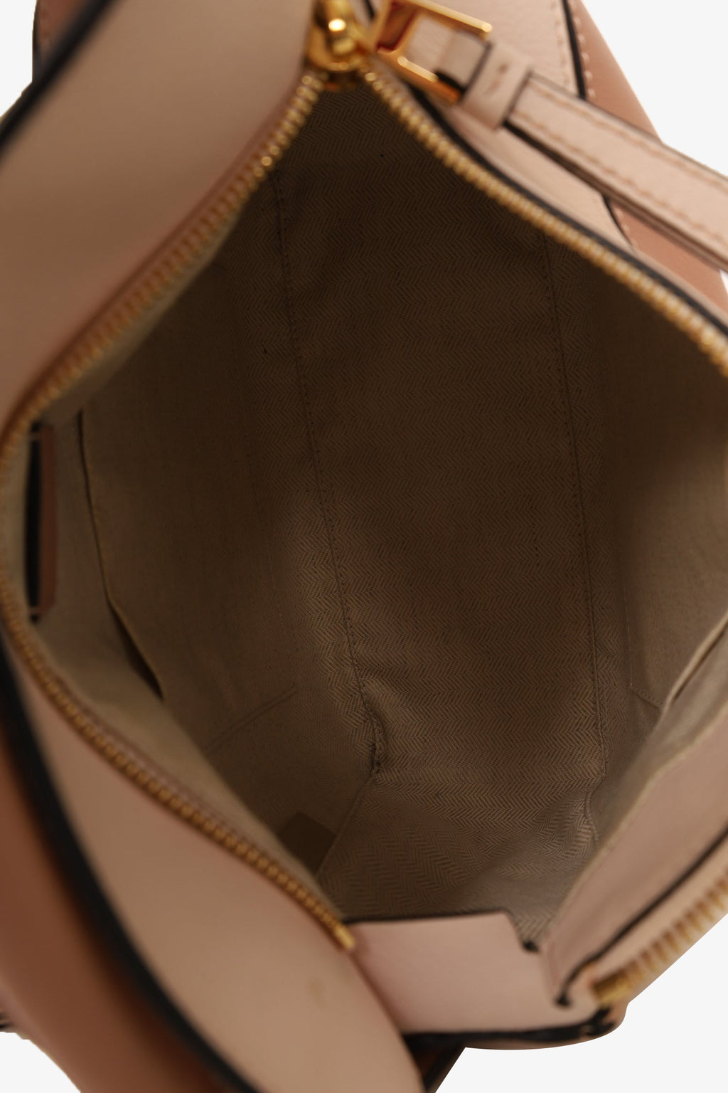 Loewe 2018 Blush Leather/Suede Small Puzzle Bag