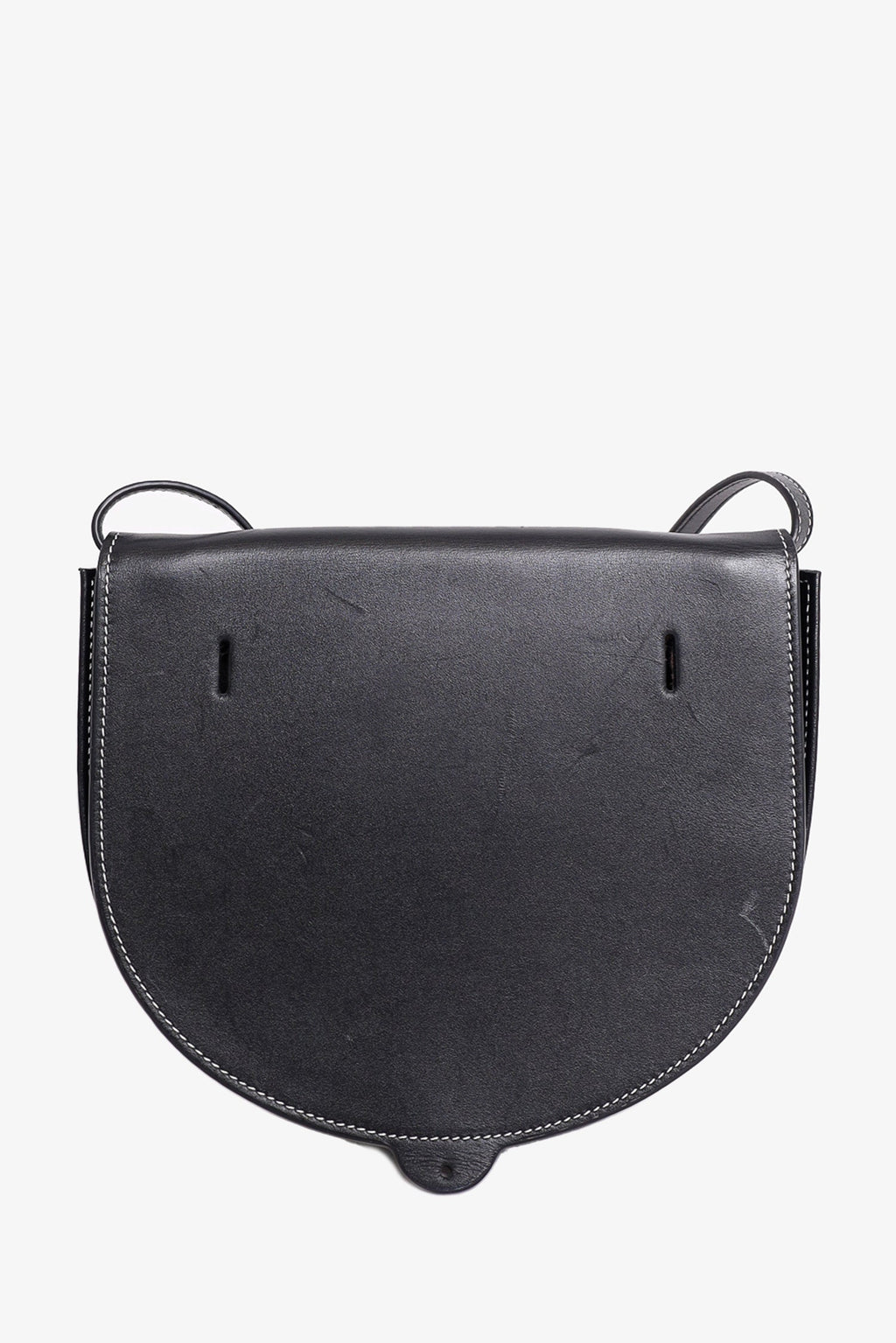 Loewe Black Leather Small Heel Crossbody Bag