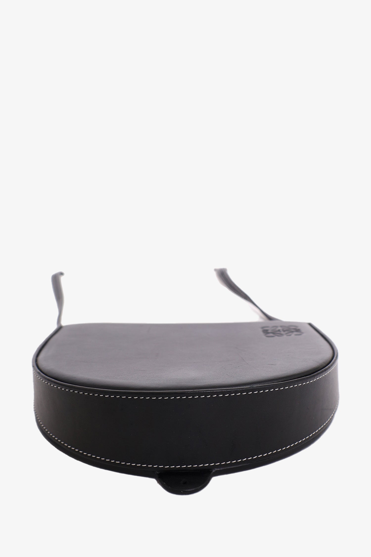 Loewe Black Leather Small Heel Crossbody Bag