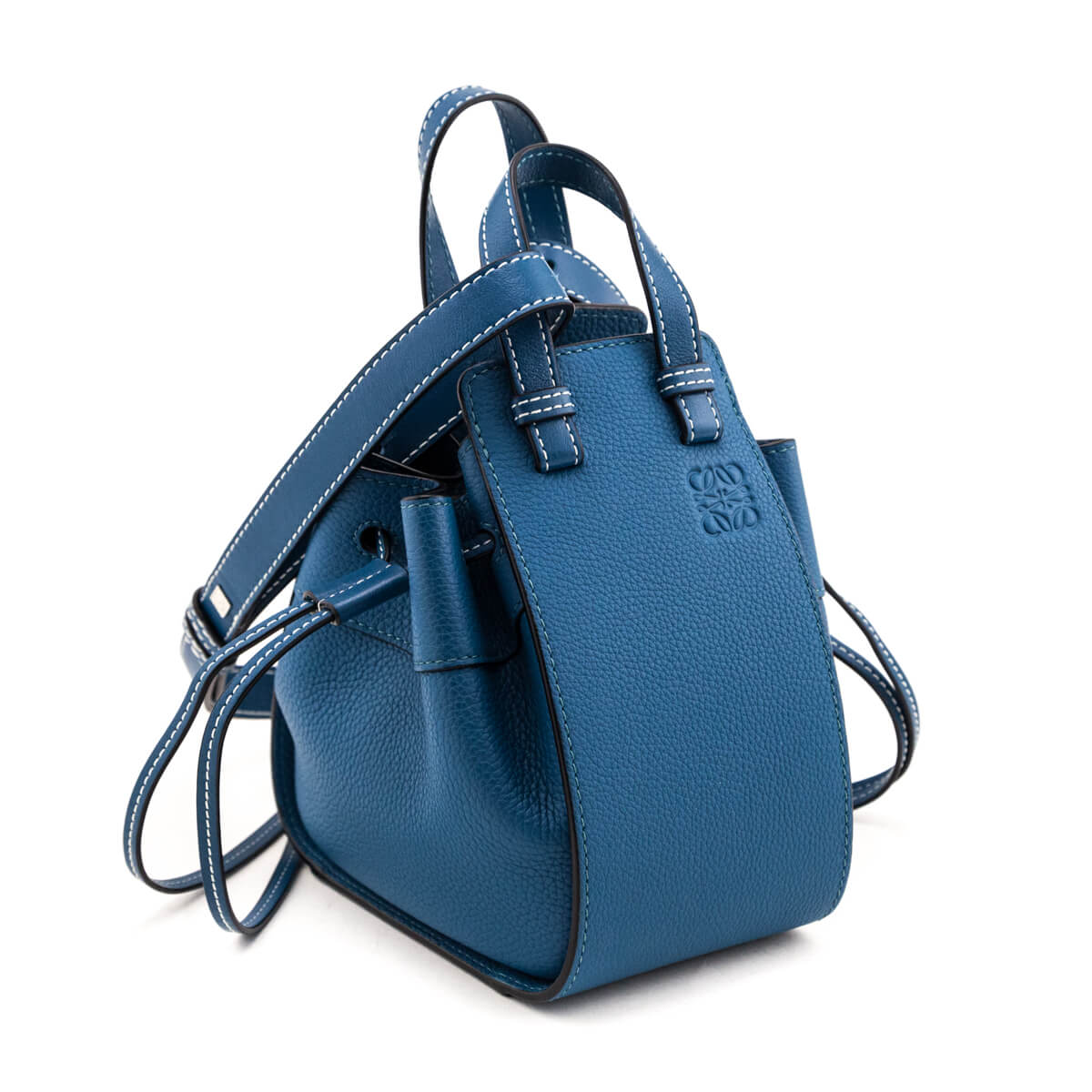 Loewe Blue Caslfkin Mini Hammock Shoulder Bag