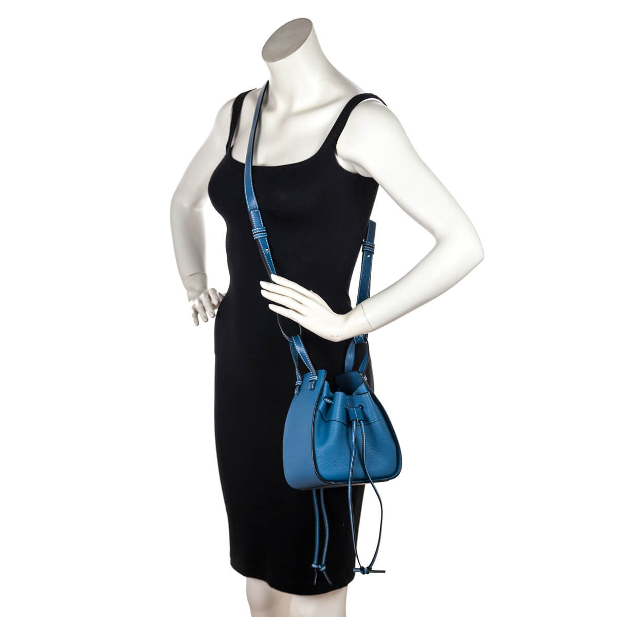 Loewe Blue Caslfkin Mini Hammock Shoulder Bag