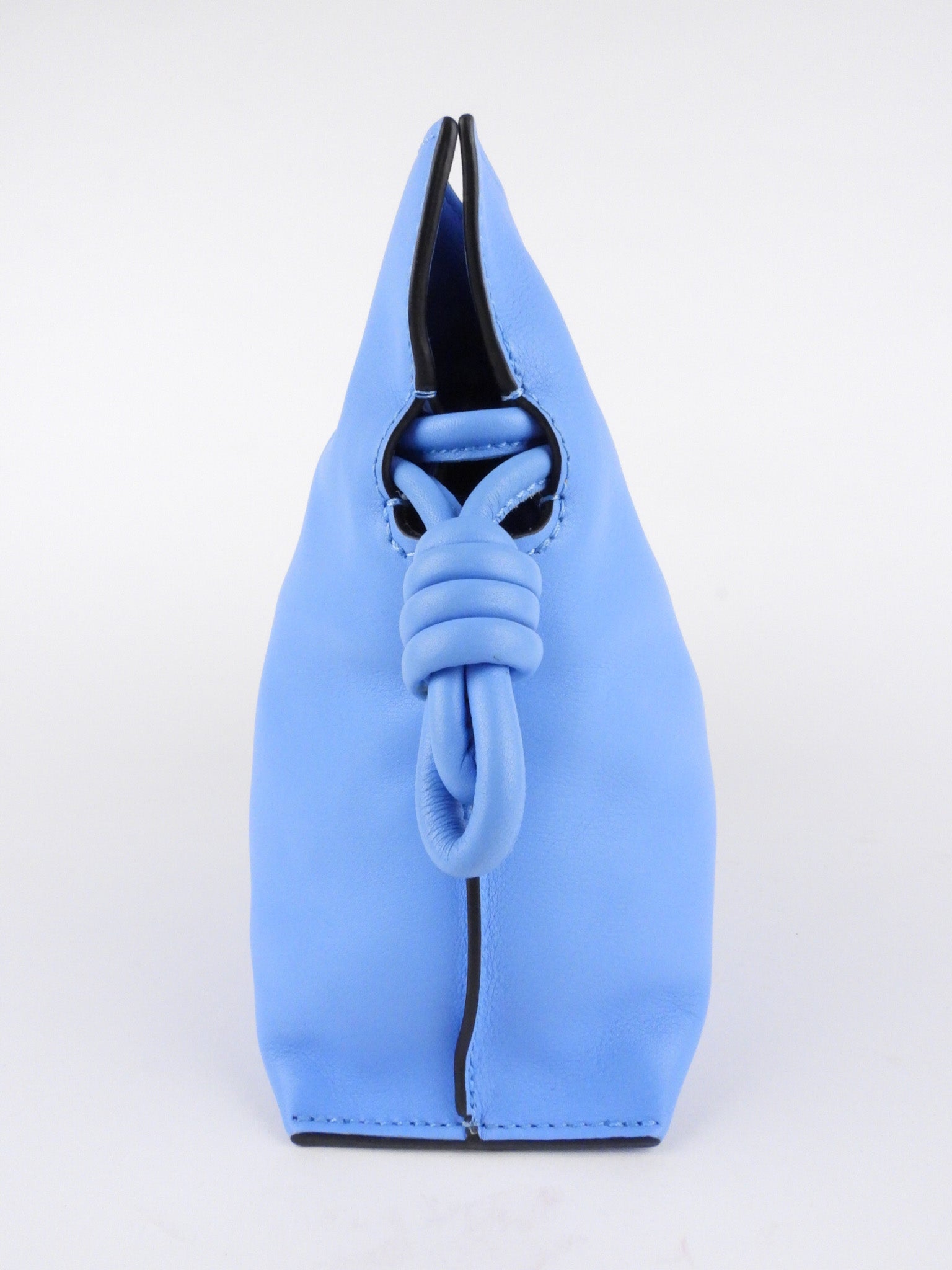 Loewe Blue Nappa Calfskin Leather Flamenco Clutch Bag